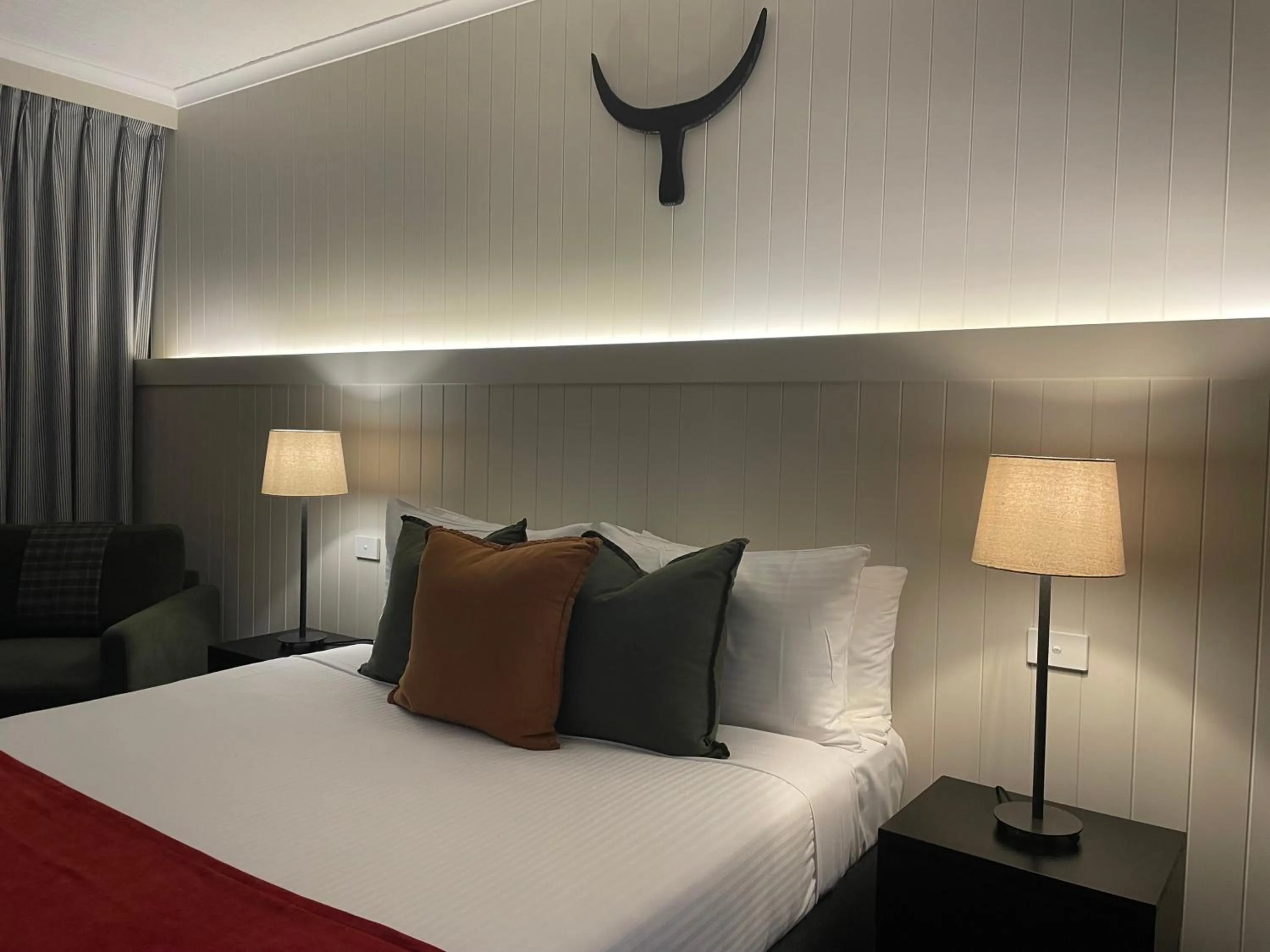 Bed in The Black Bull Motel