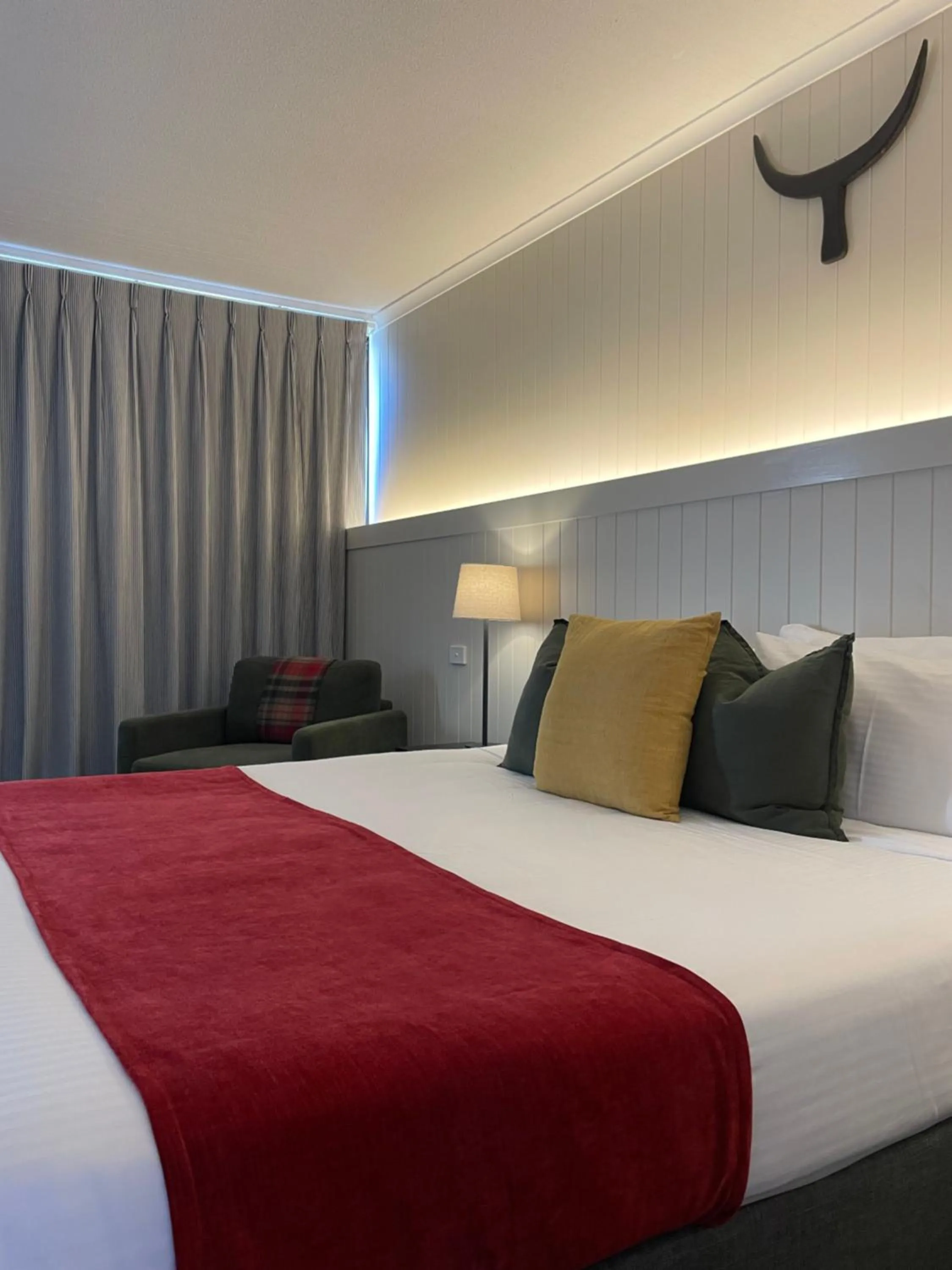 Bed in The Black Bull Motel