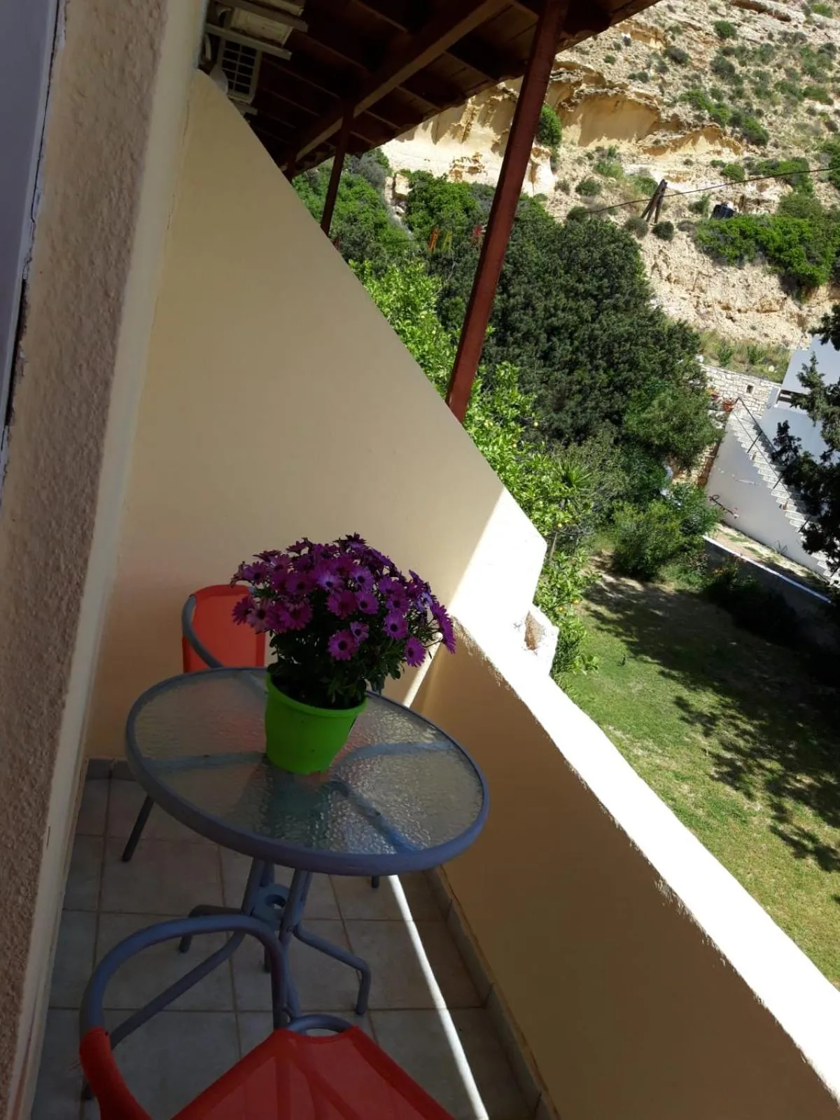 Balcony/Terrace in Hotel Neos Matala