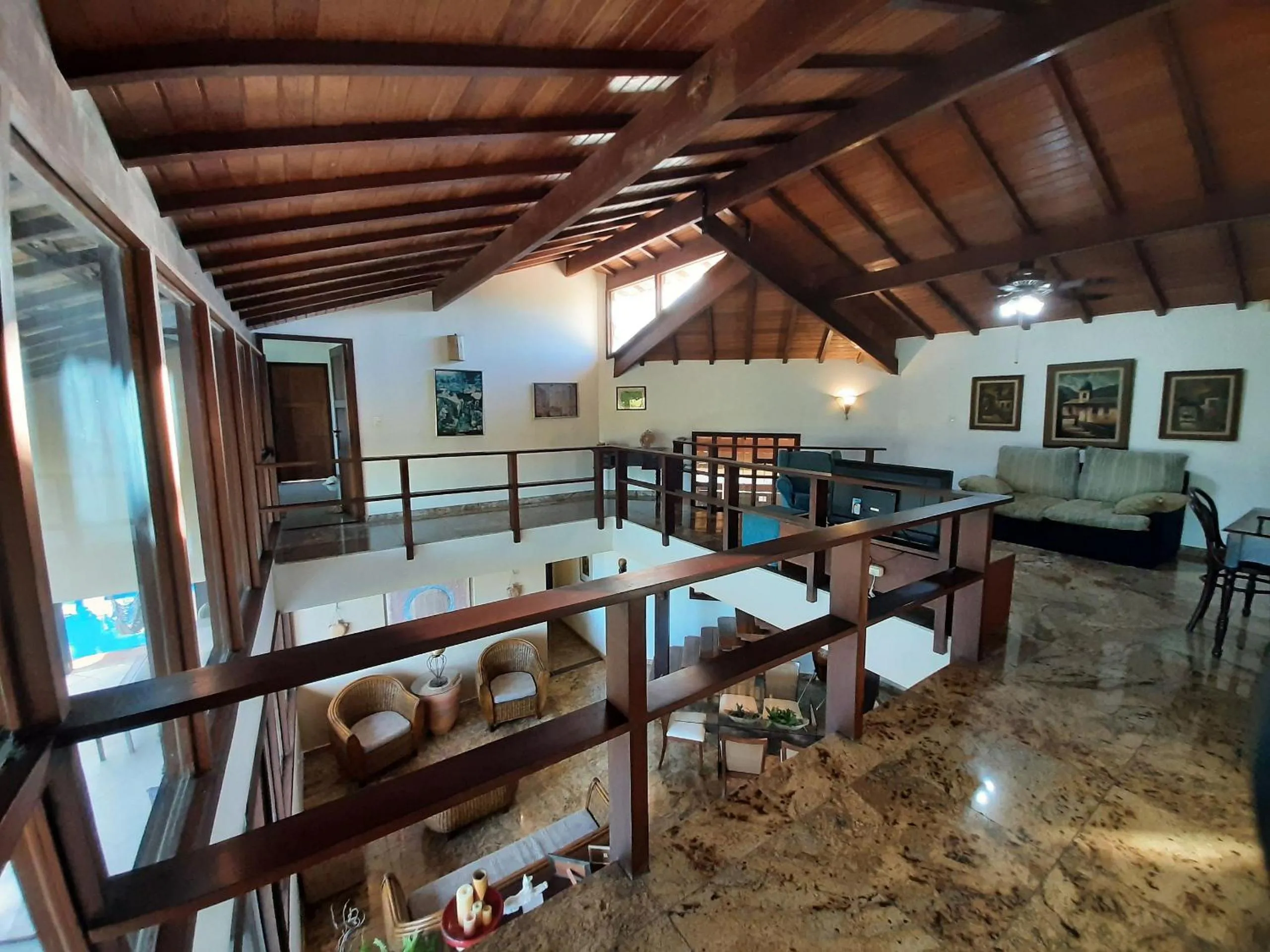 Balcony/Terrace in Casa confortável Vista Mar e Piscina em Taperapuan