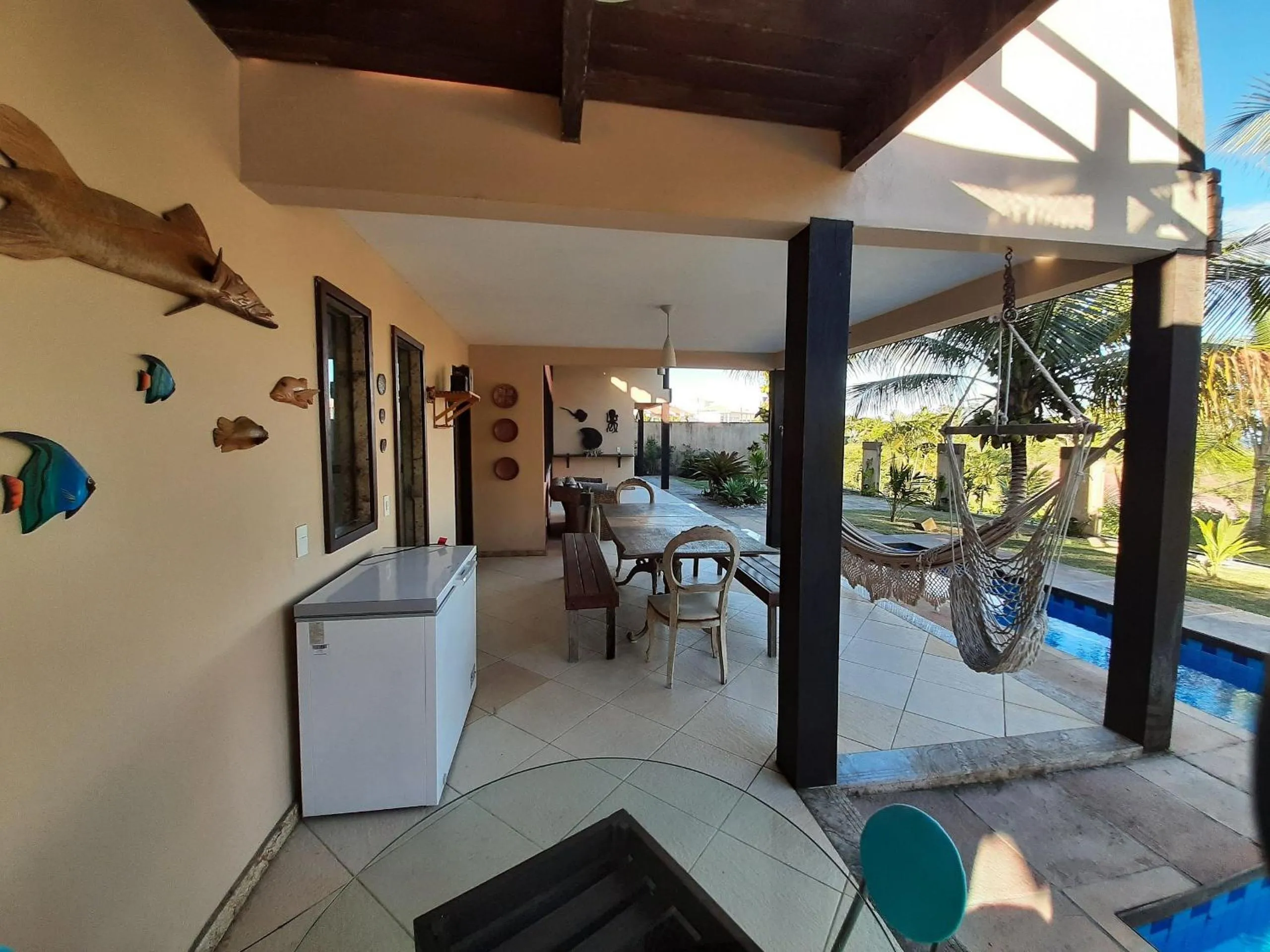 BBQ facilities in Casa confortável Vista Mar e Piscina em Taperapuan