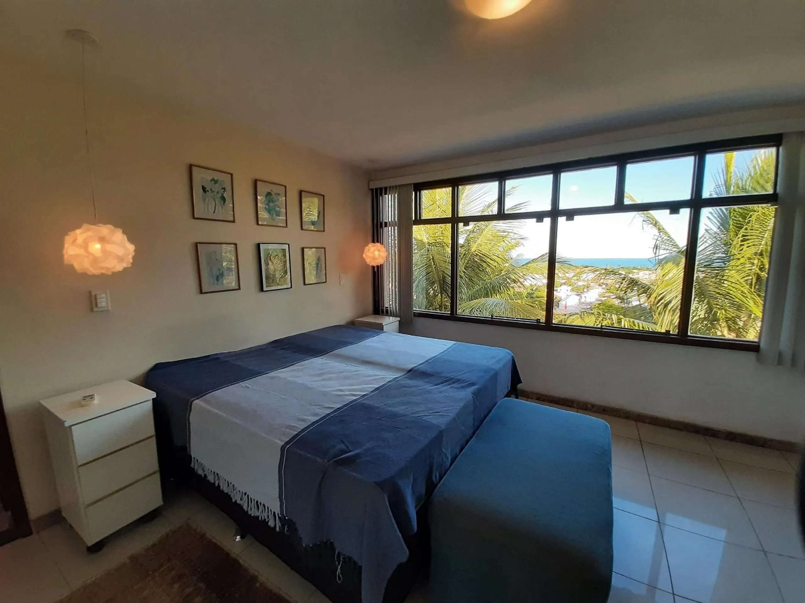 View (from property/room), Bed in Casa confortável Vista Mar e Piscina em Taperapuan