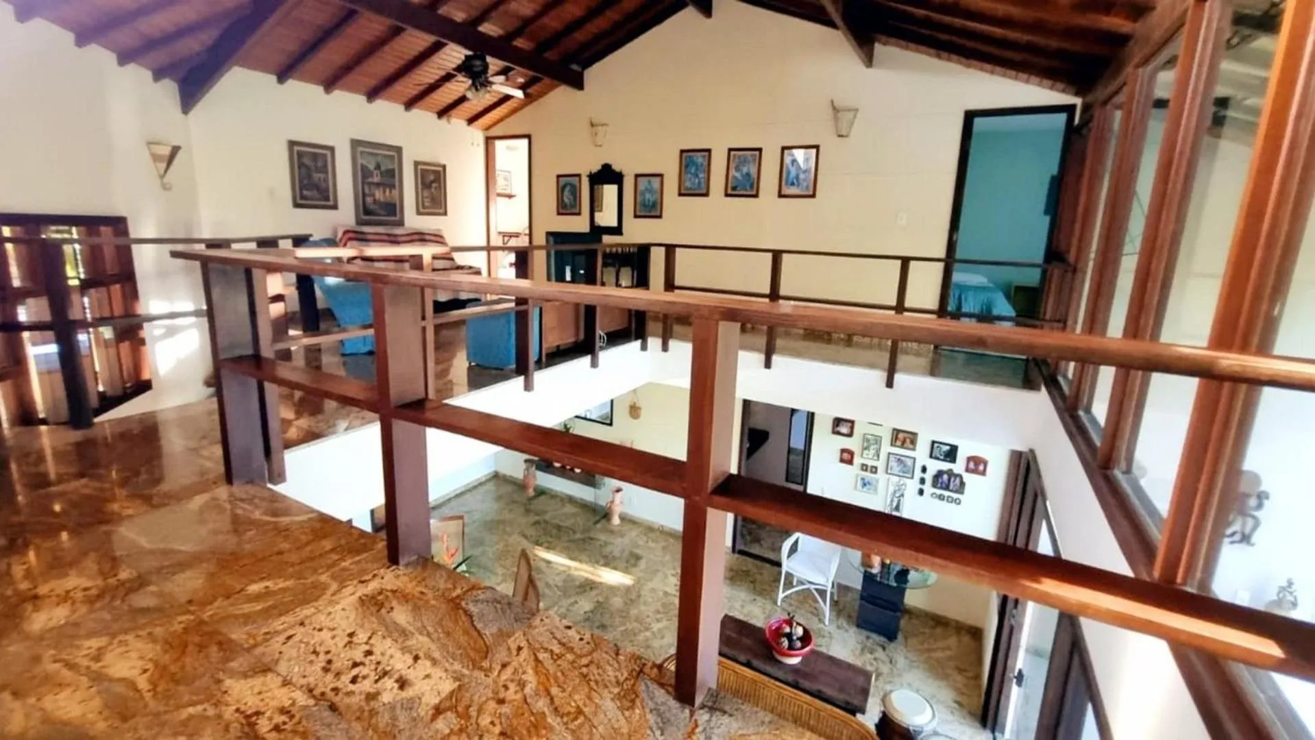 Living room in Casa confortável Vista Mar e Piscina em Taperapuan