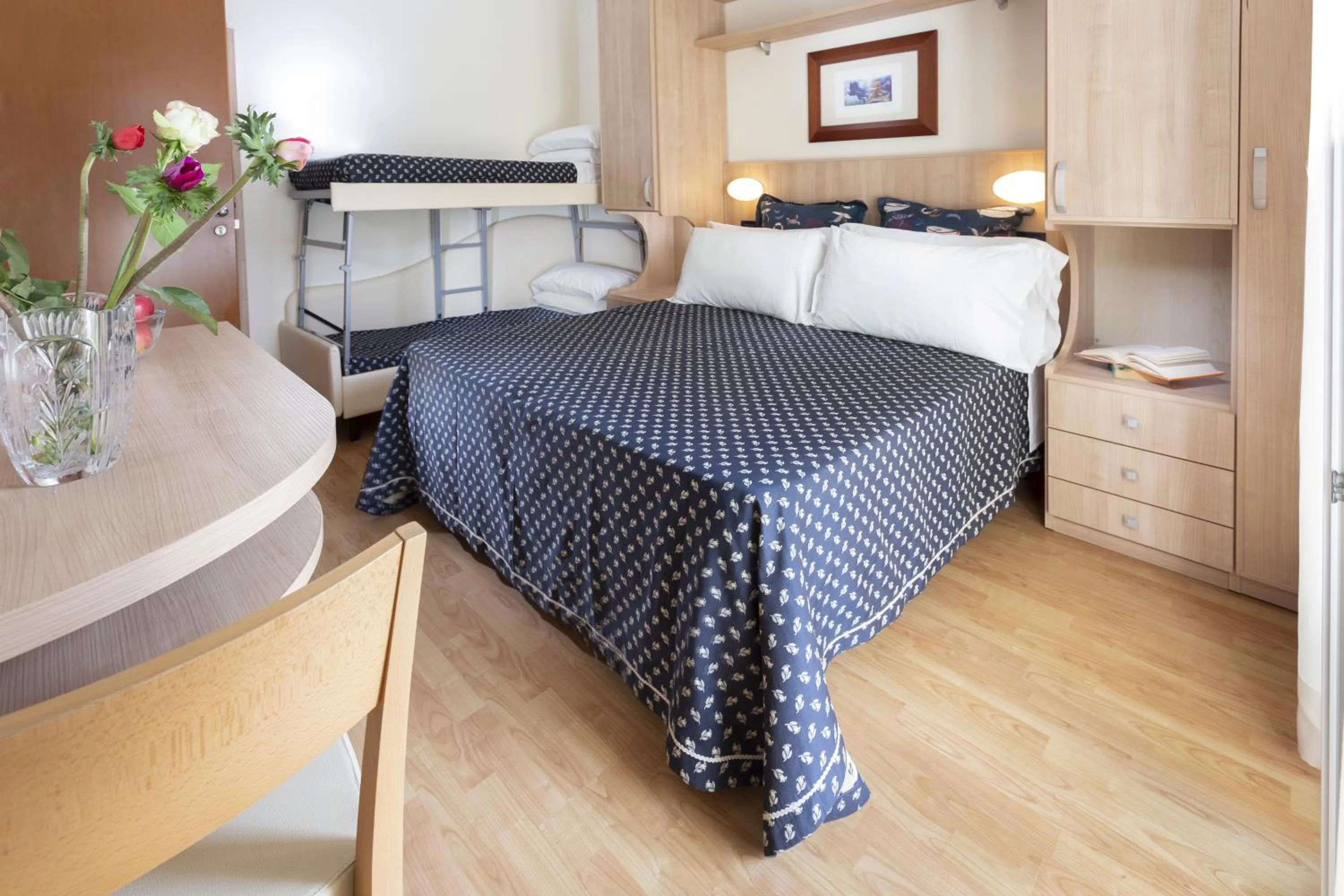Bed in Hotel Baltic Rimini