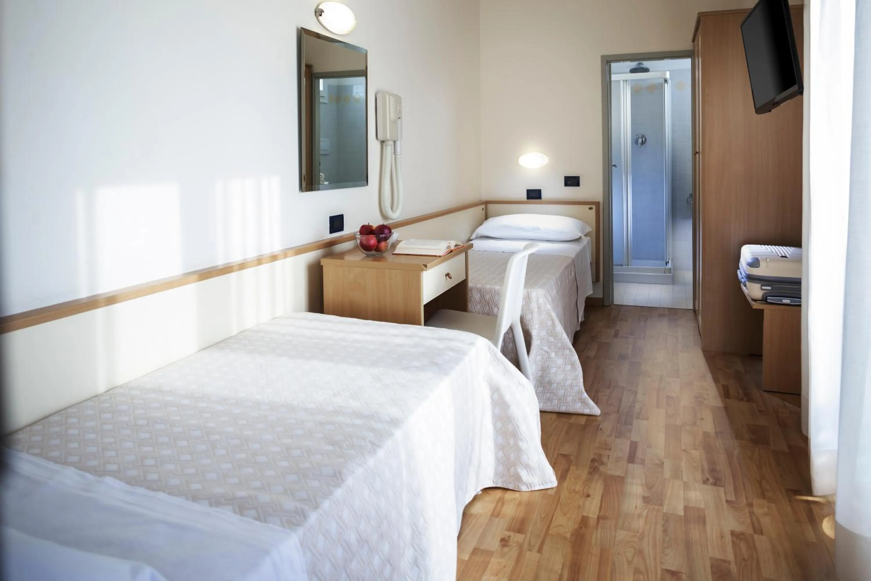 Bed in Hotel Baltic Rimini