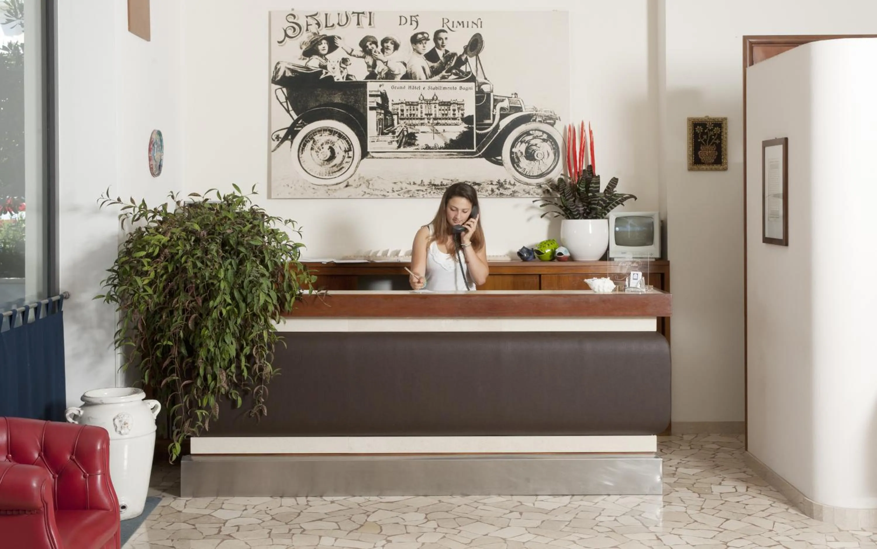 Lobby or reception in Hotel Baltic Rimini