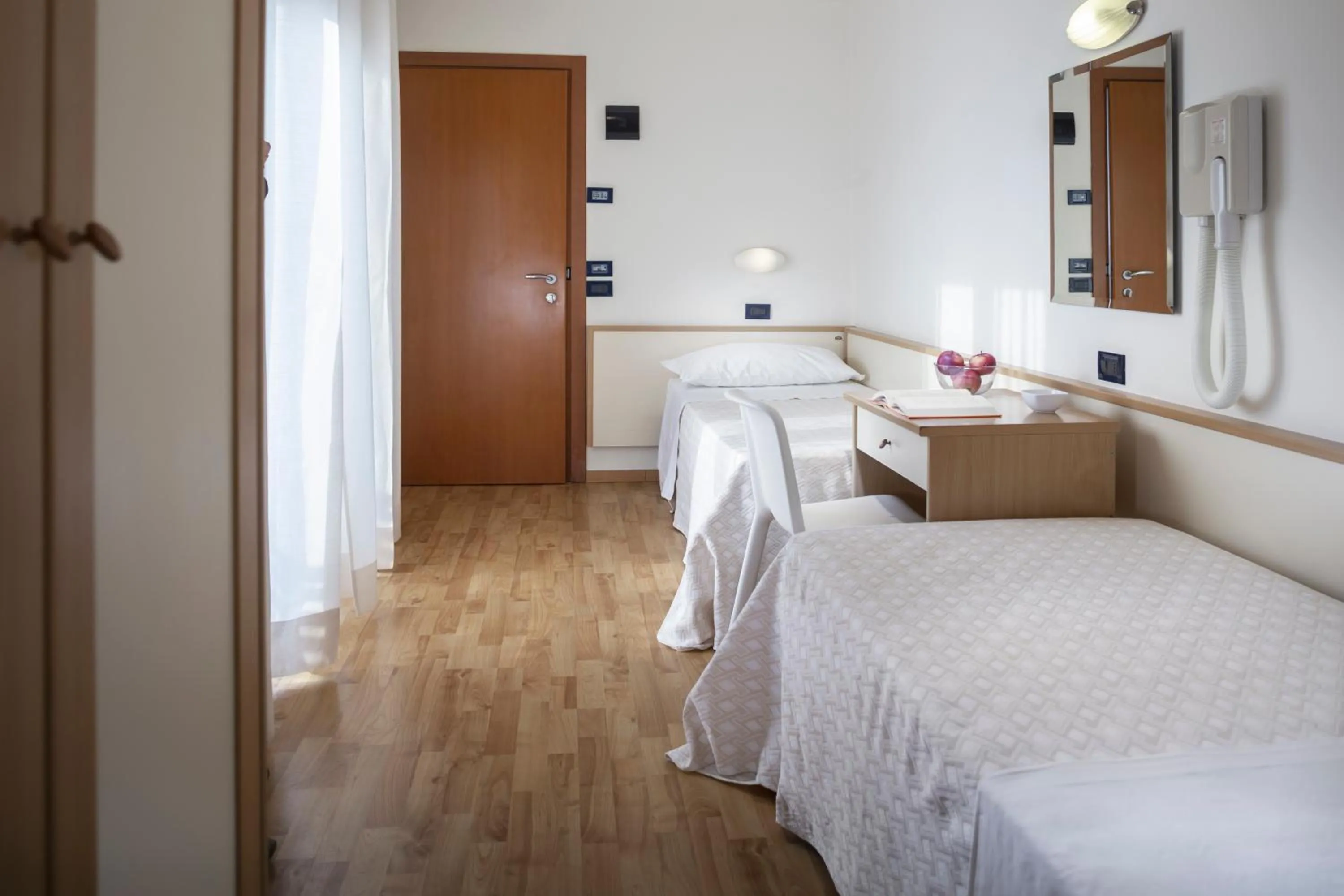 Bed in Hotel Baltic Rimini