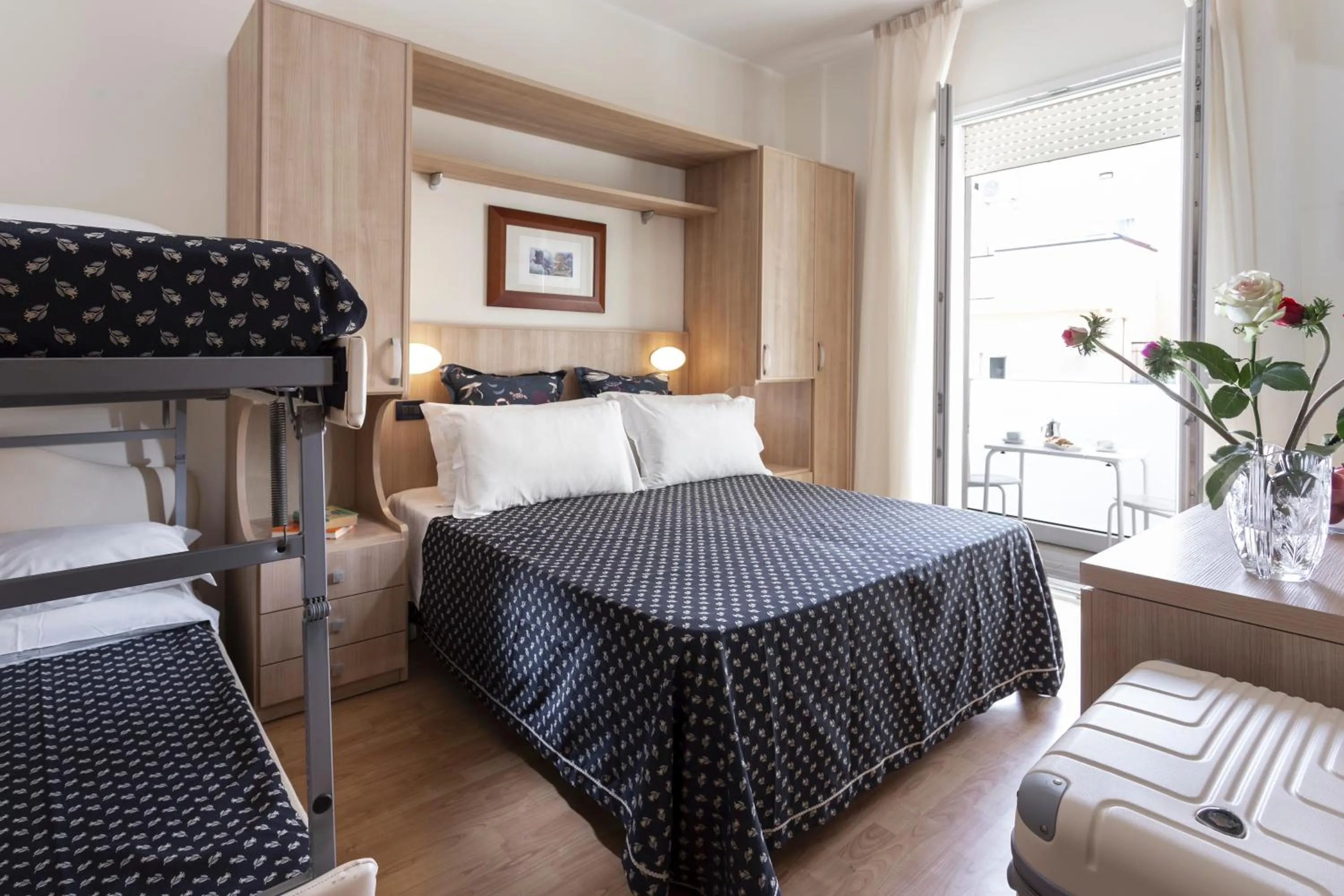 Bed in Hotel Baltic Rimini