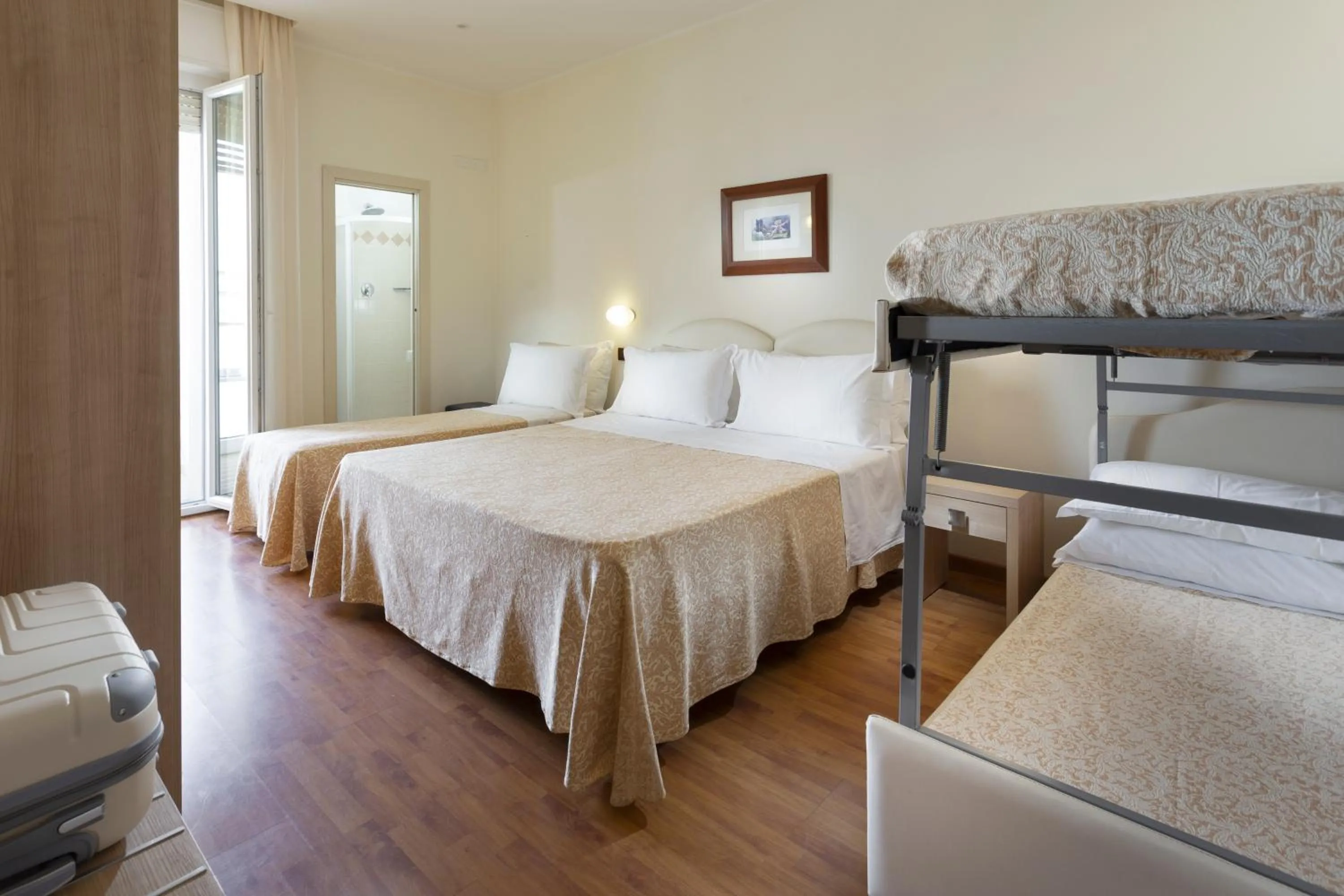 Bed in Hotel Baltic Rimini