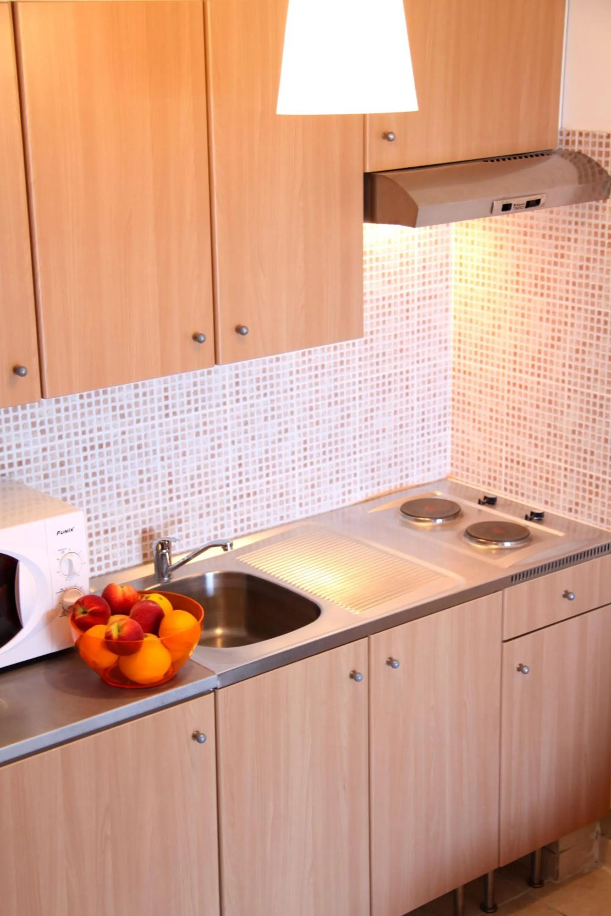 Kitchen or kitchenette in Hôtel et Résidence Benista