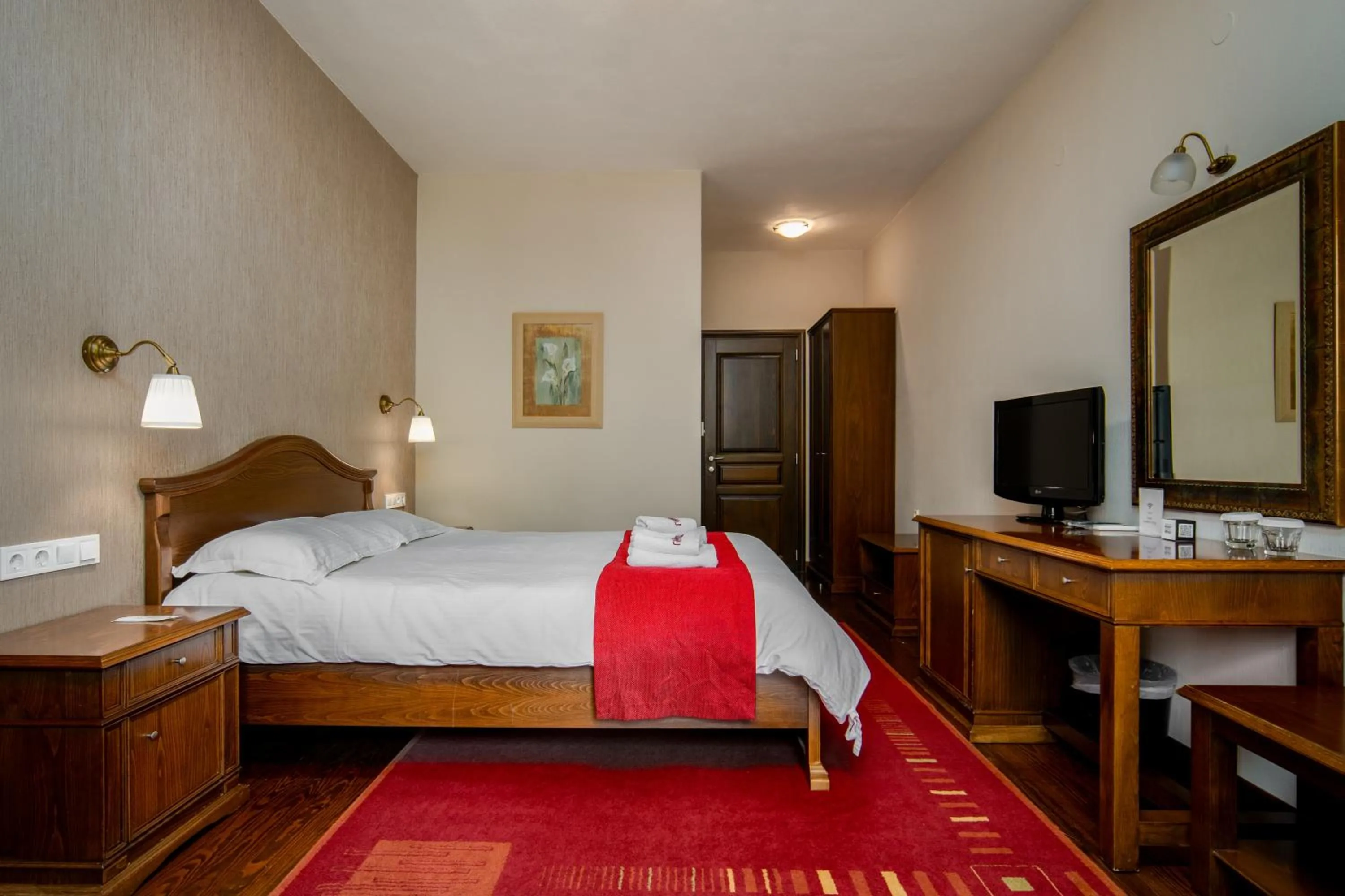 Bedroom, Bed in Hotel Giamandes