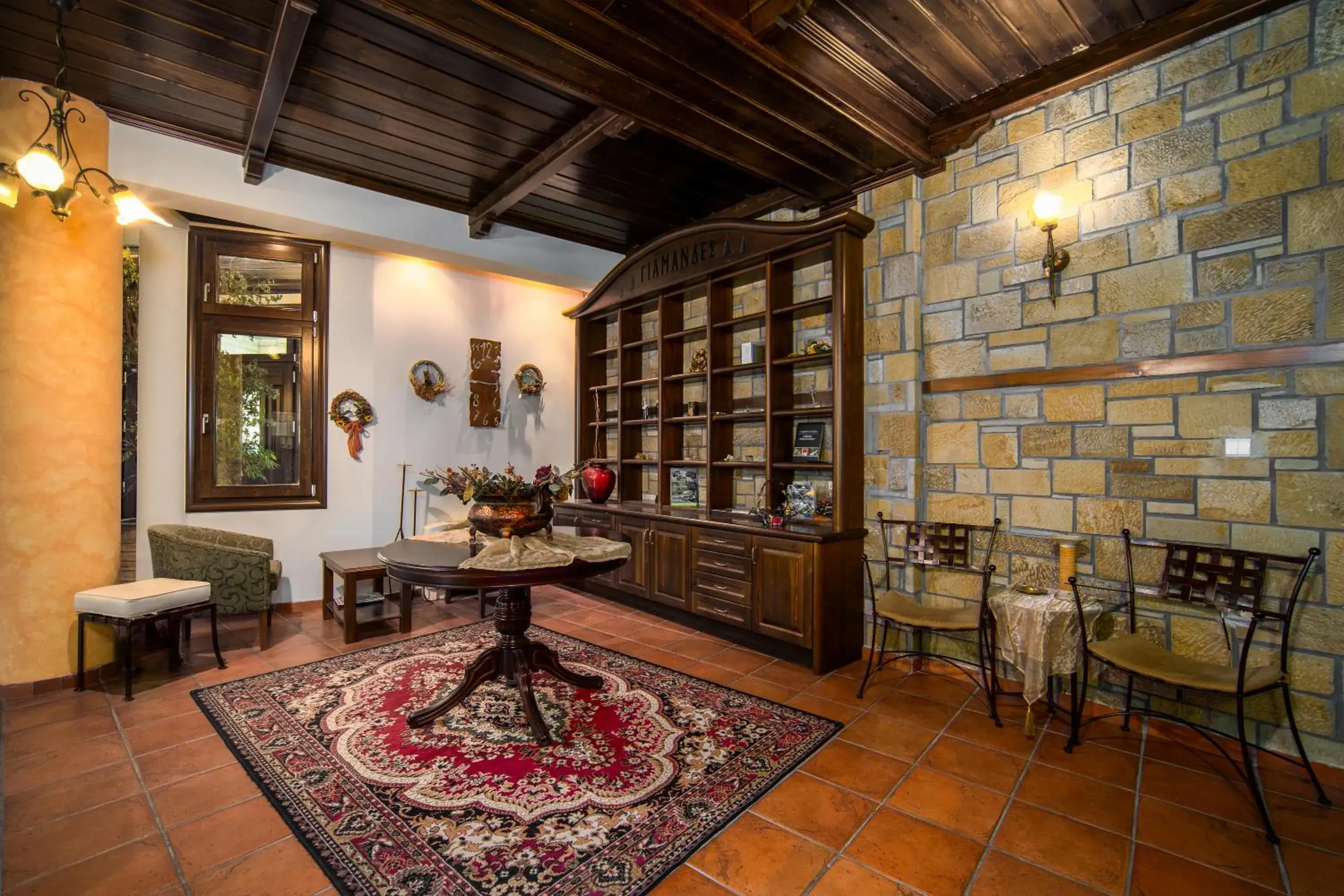 Lobby or reception in Hotel Giamandes Lobby or reception in Hotel Giamandes