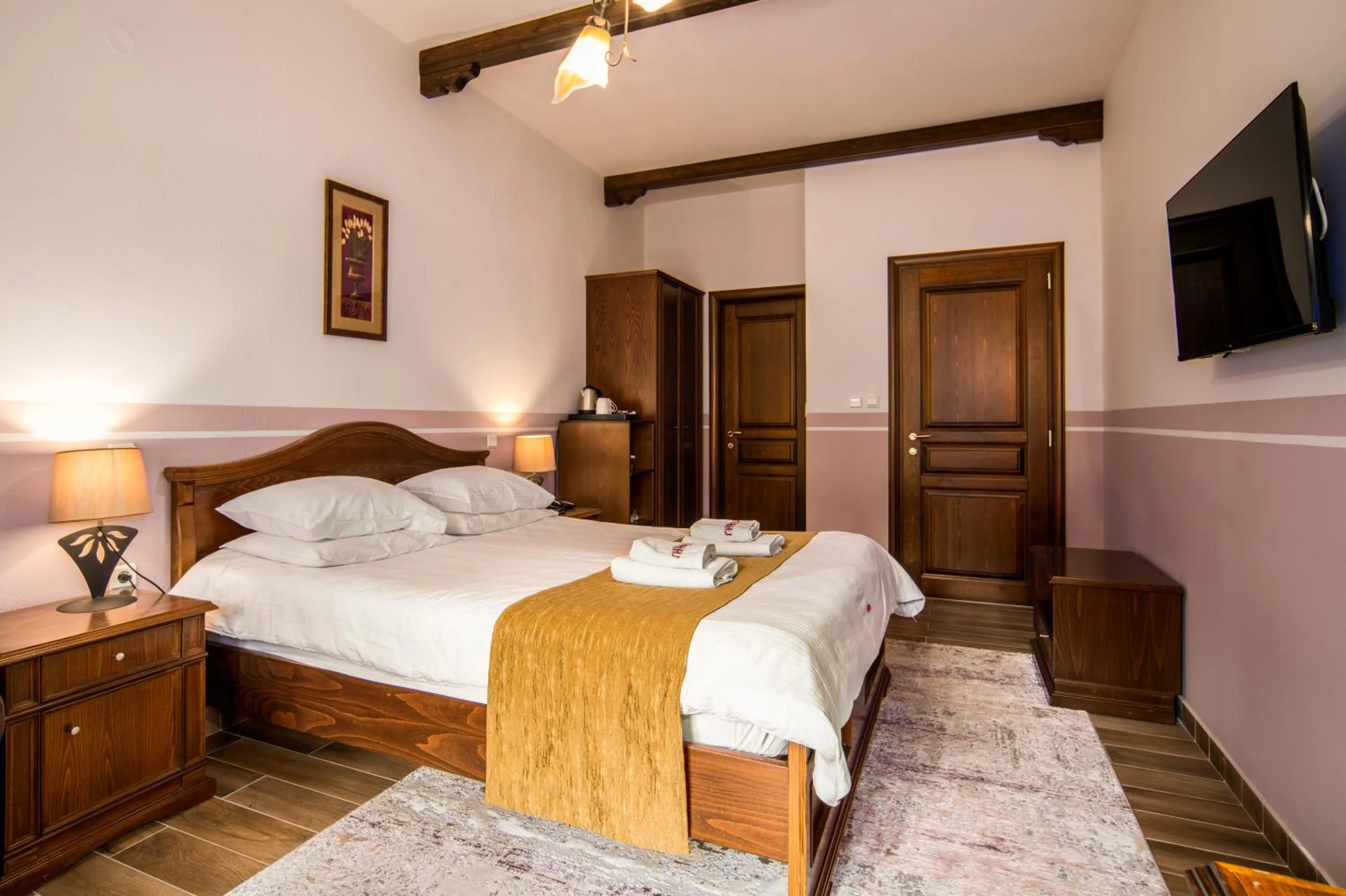 Bedroom, Bed in Hotel Giamandes