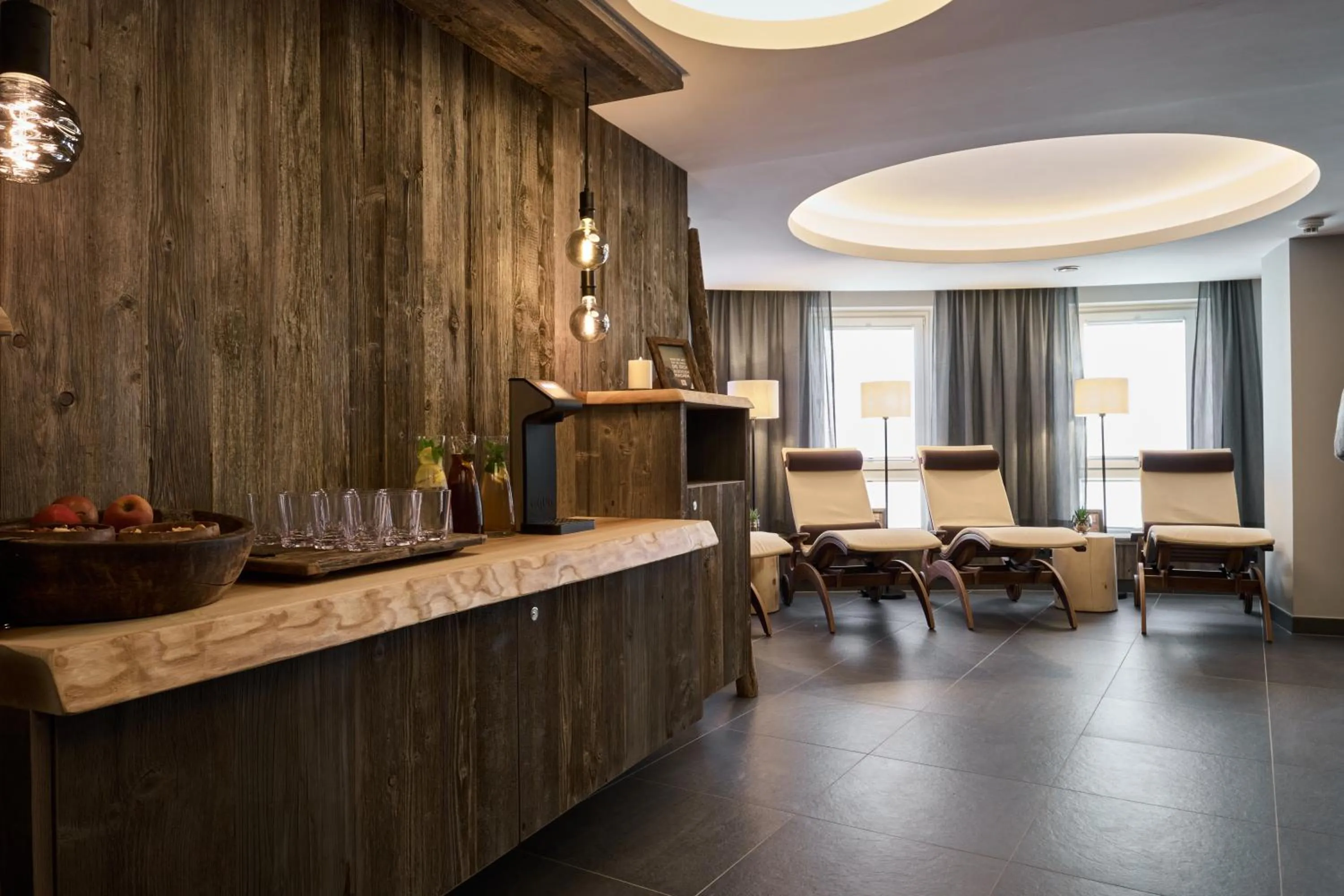 Sauna in meiZeit Lodge