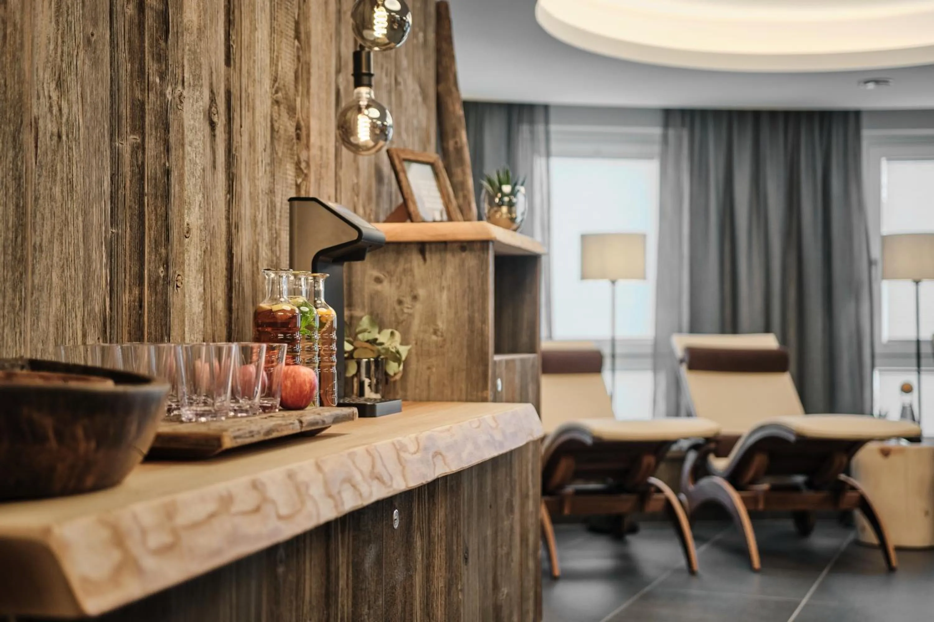 Sauna in meiZeit Lodge