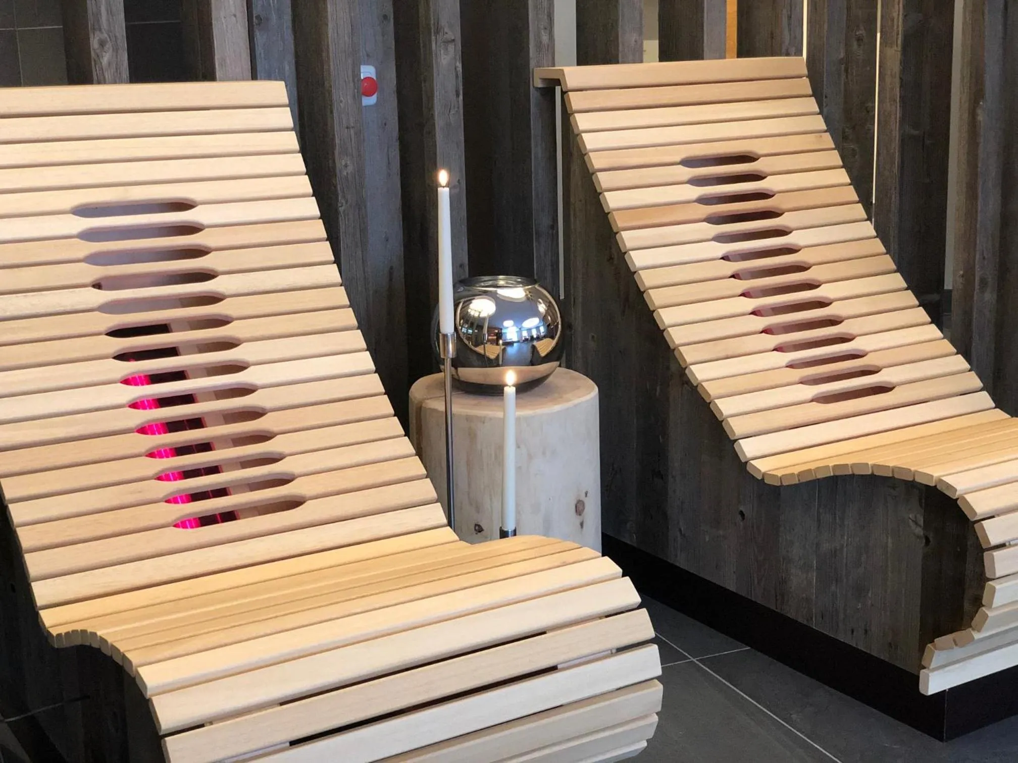 Sauna in meiZeit Lodge