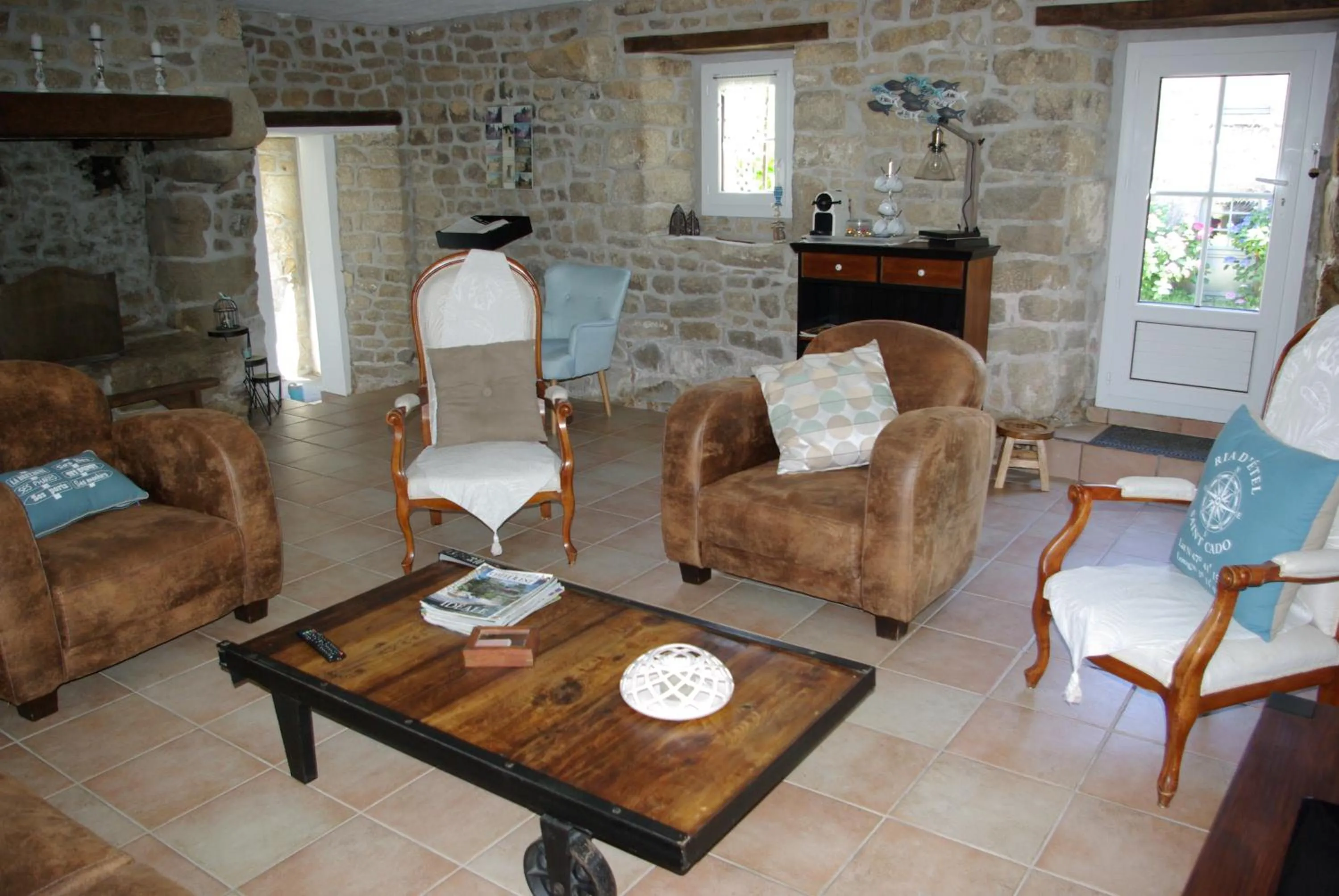 Living room in Les Fermes de Kercadoret