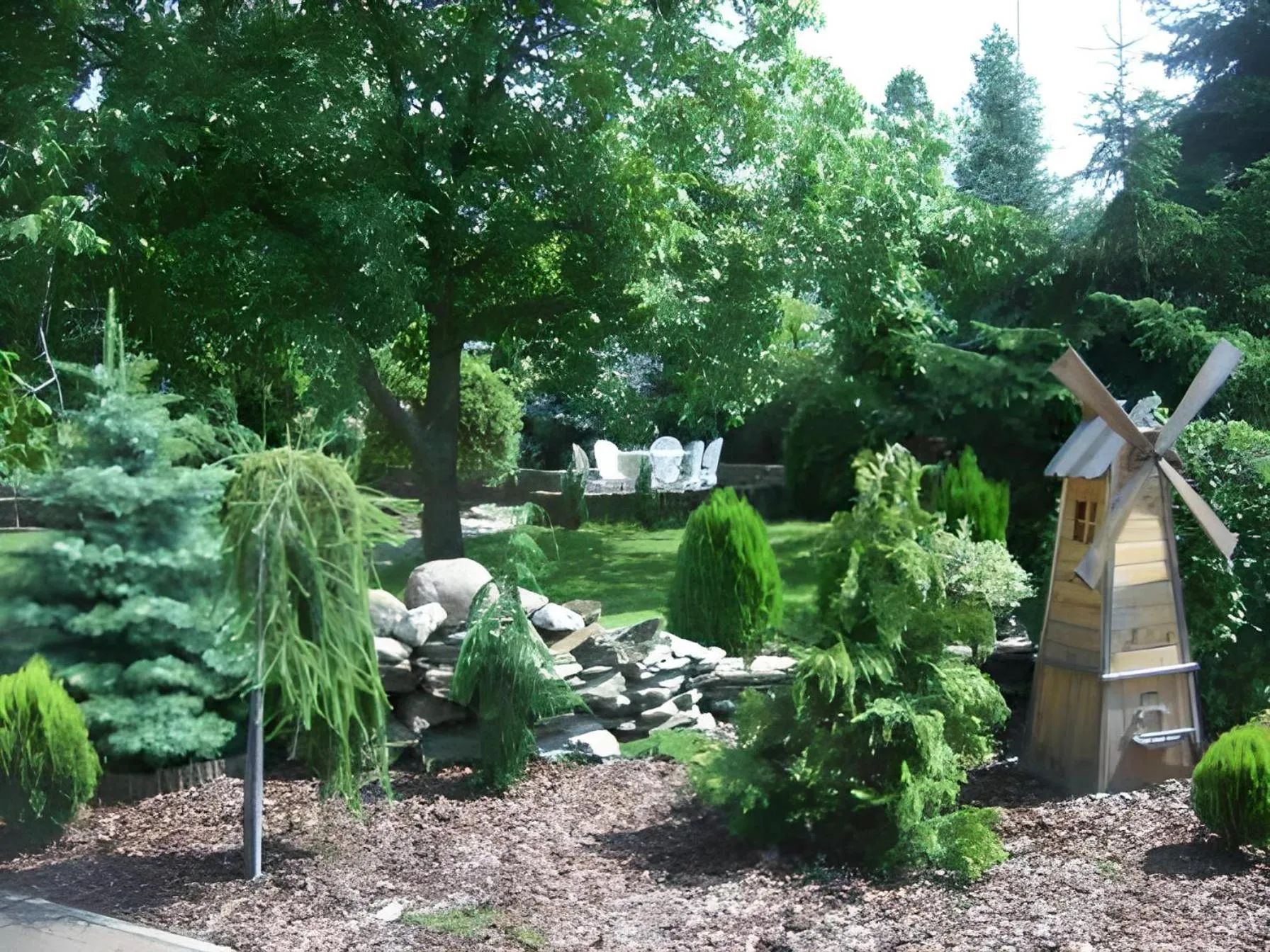 Garden in Hotel Zieliniec