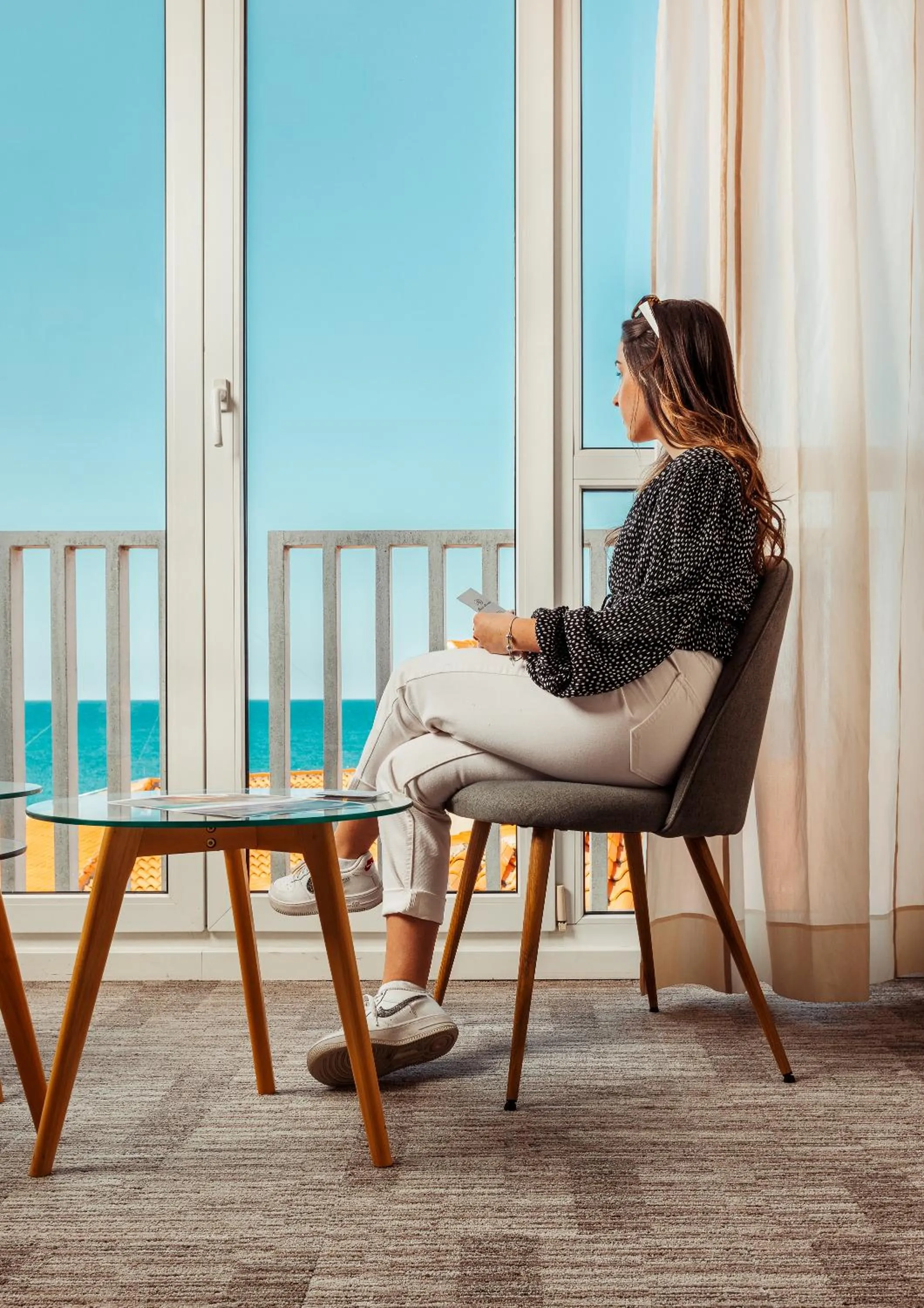 Communal lounge/ TV room in Hotel Marina