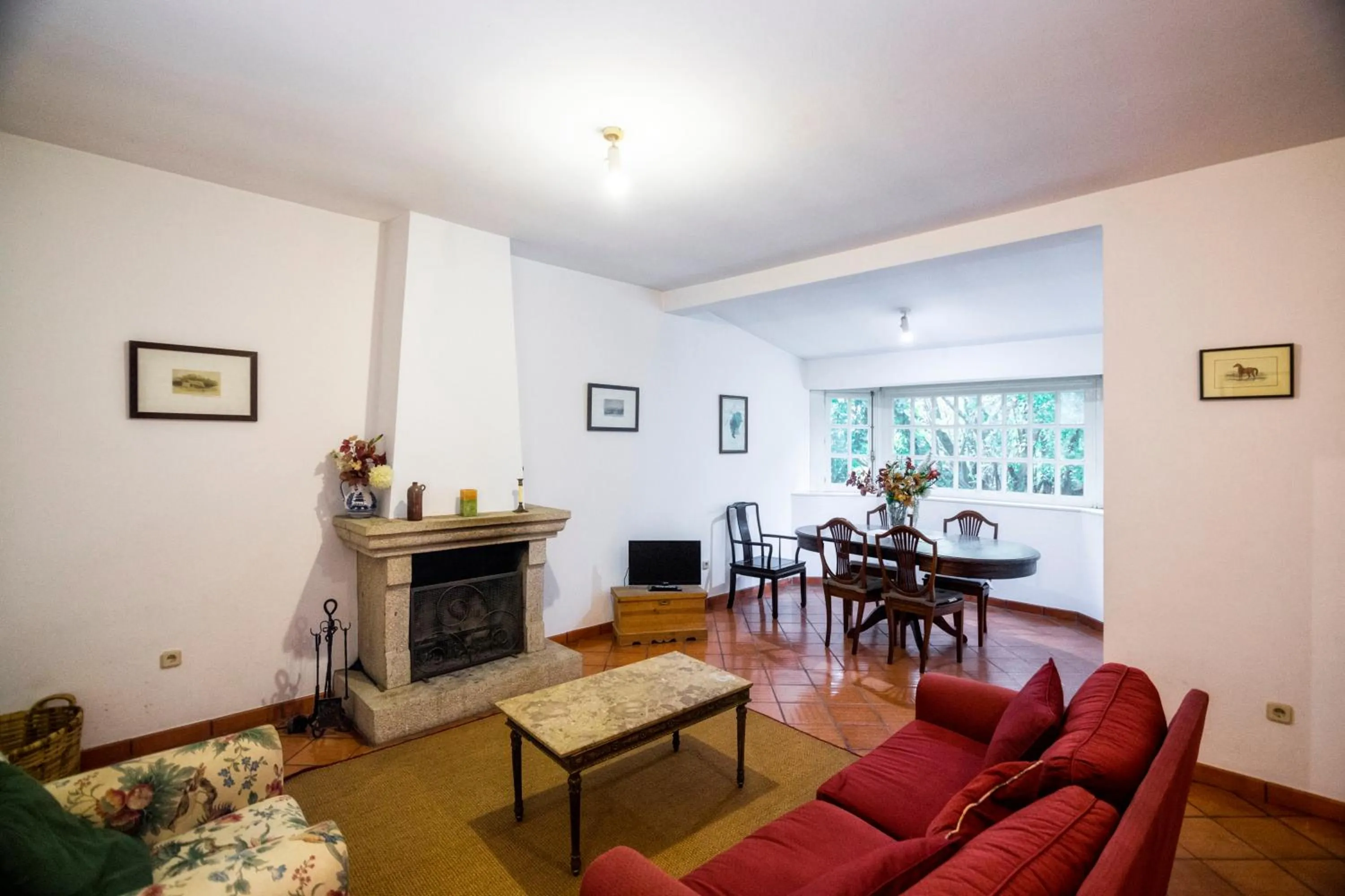 Living room in Casa da Roseira
