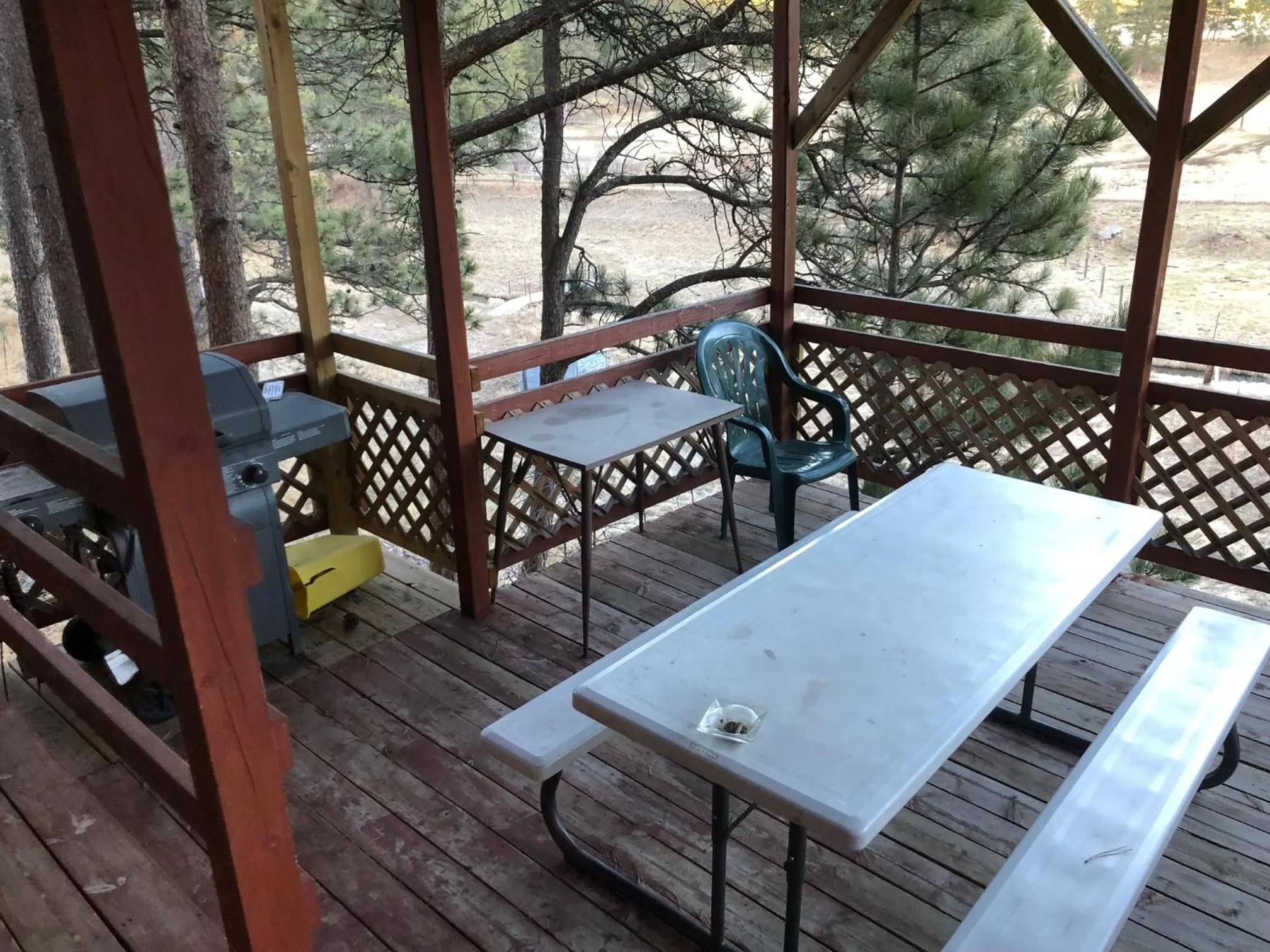 Balcony/Terrace in Black Hills Cabins at Quail's Crossing