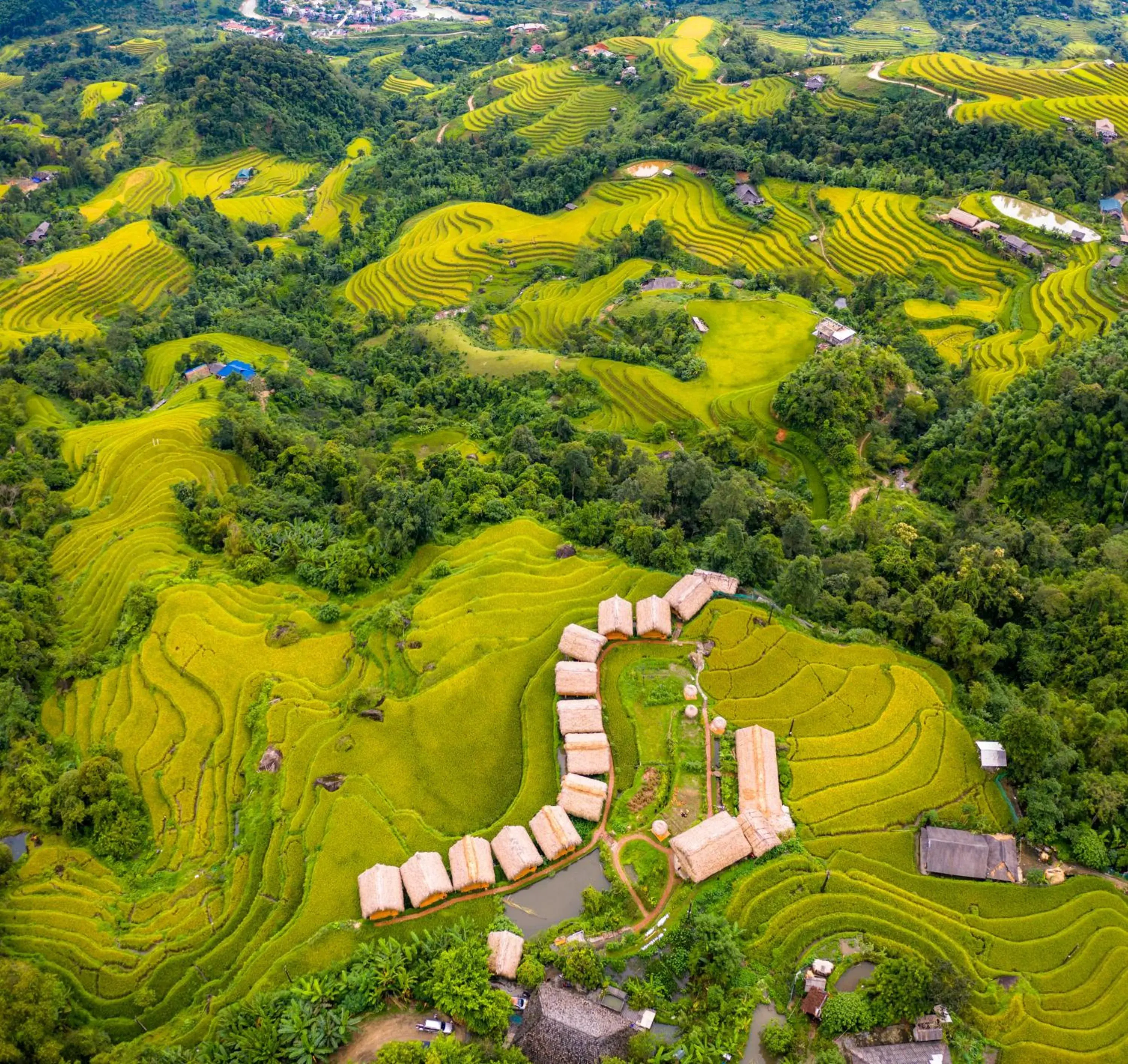 Bird's eye view in Hoang Su Phi Lodge Bird's eye view in Hoang Su Phi Lodge