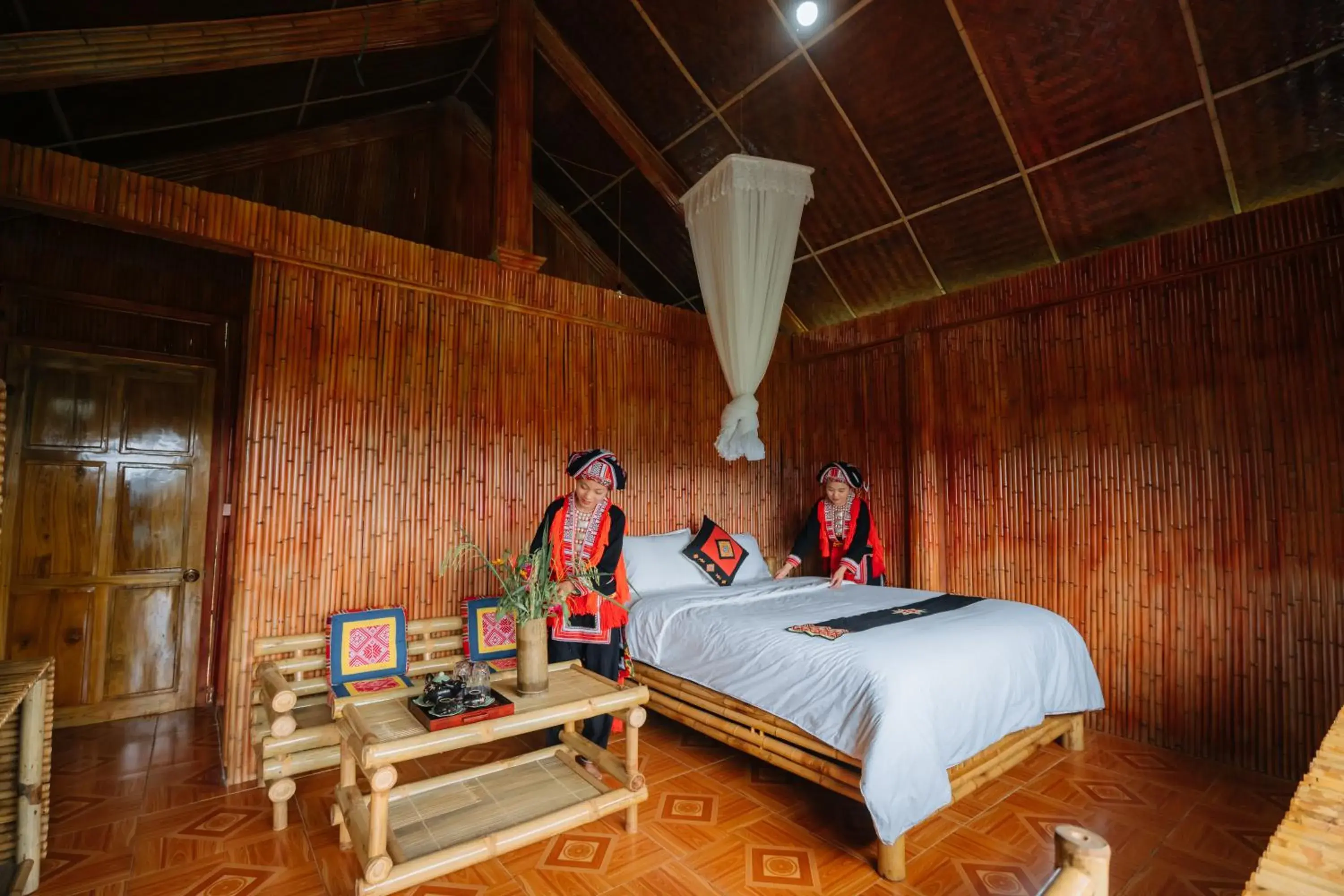Bedroom, Bed in Hoang Su Phi Lodge Bedroom, Bed in Hoang Su Phi Lodge