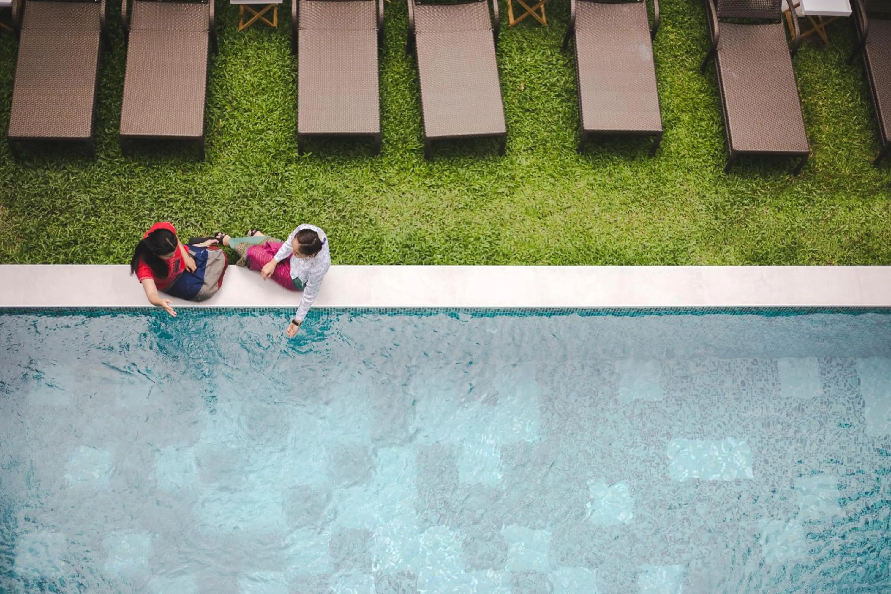 Pool view in Chada Mantra Hotel