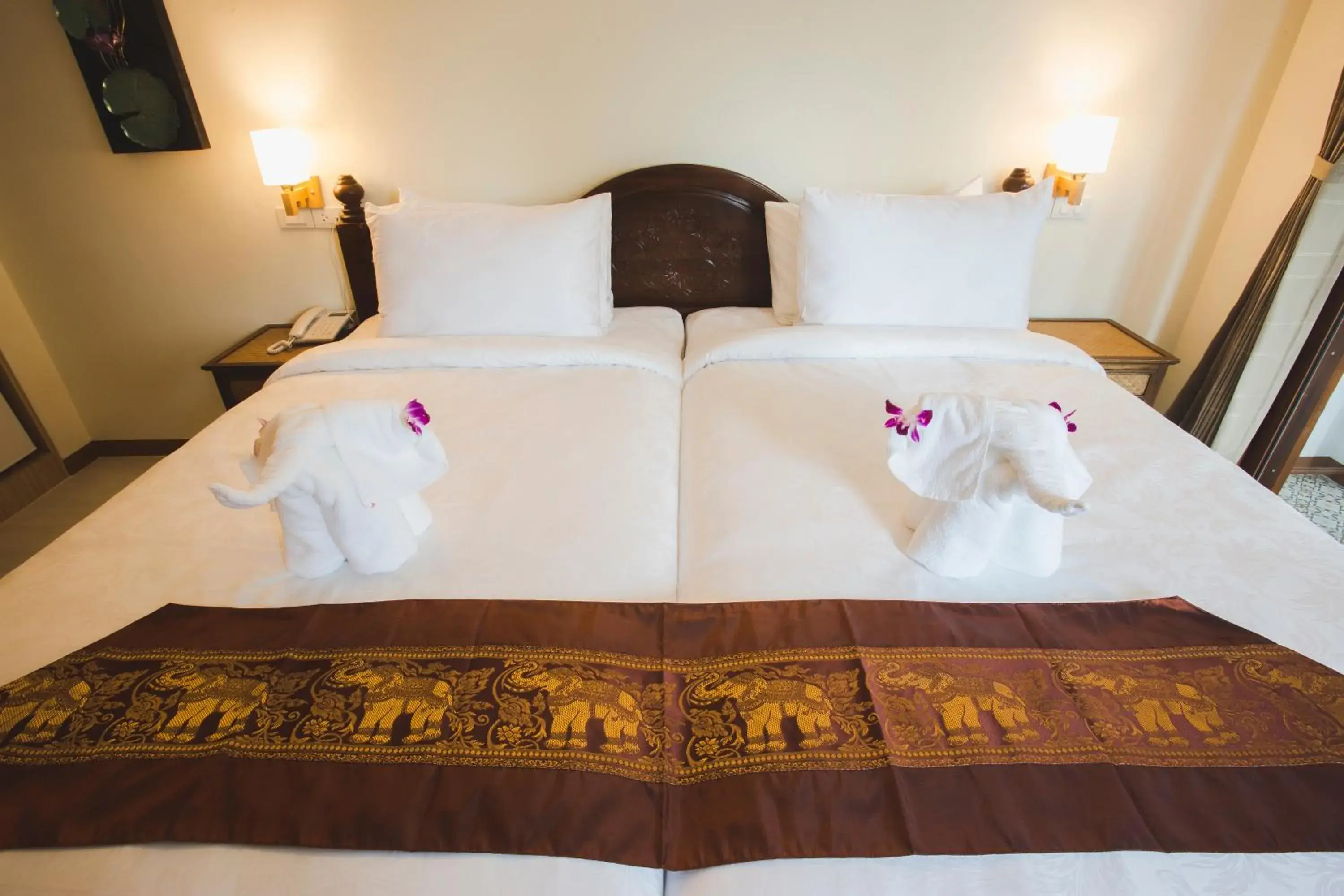 Bed in Chada Mantra Hotel Bed in Chada Mantra Hotel