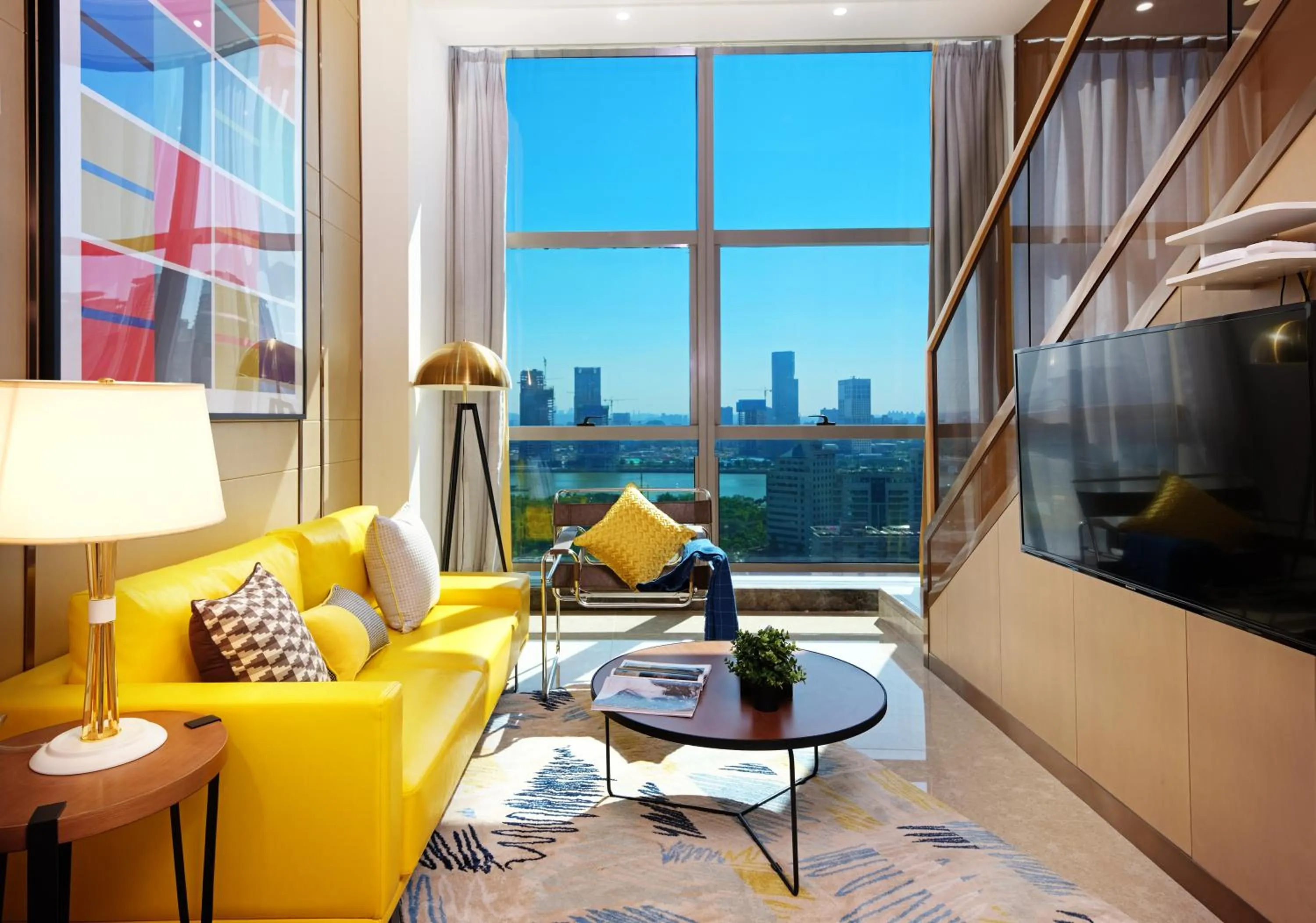 Living room in Royal Star Apartment(Guangzhou Central City Branch)