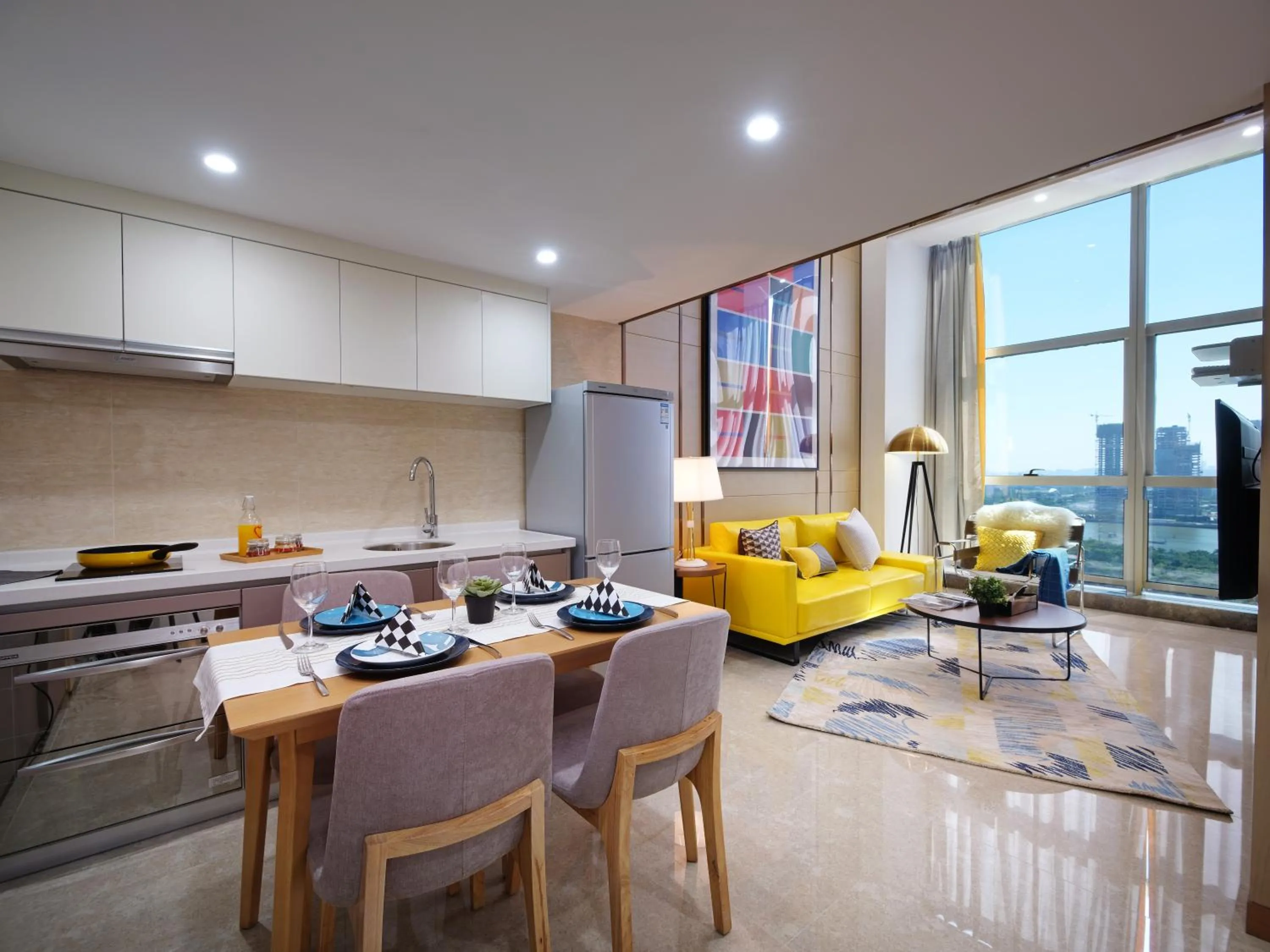 Living room in Royal Star Apartment(Guangzhou Central City Branch)