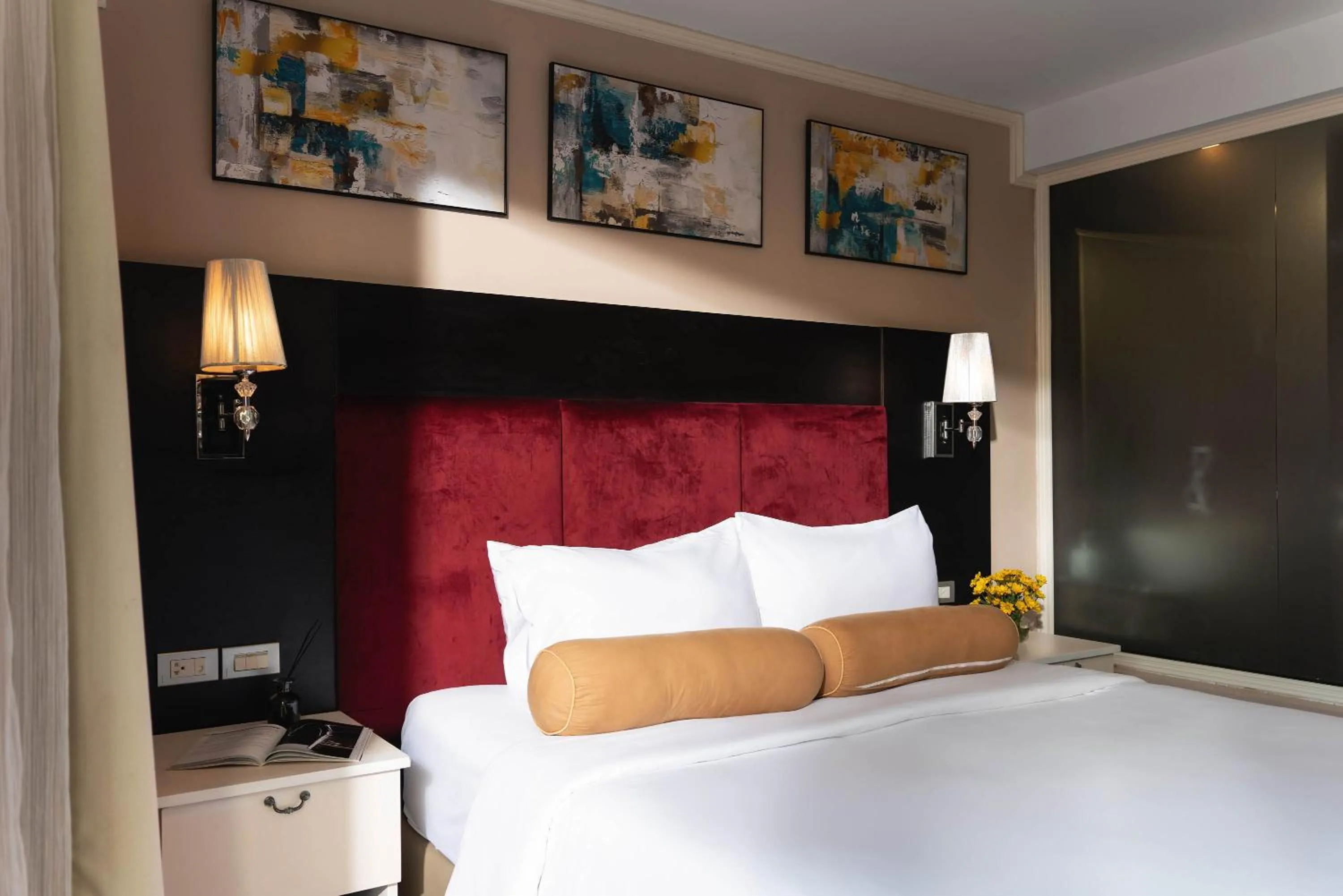 Bed in Beryl Charm Hotel and Spa