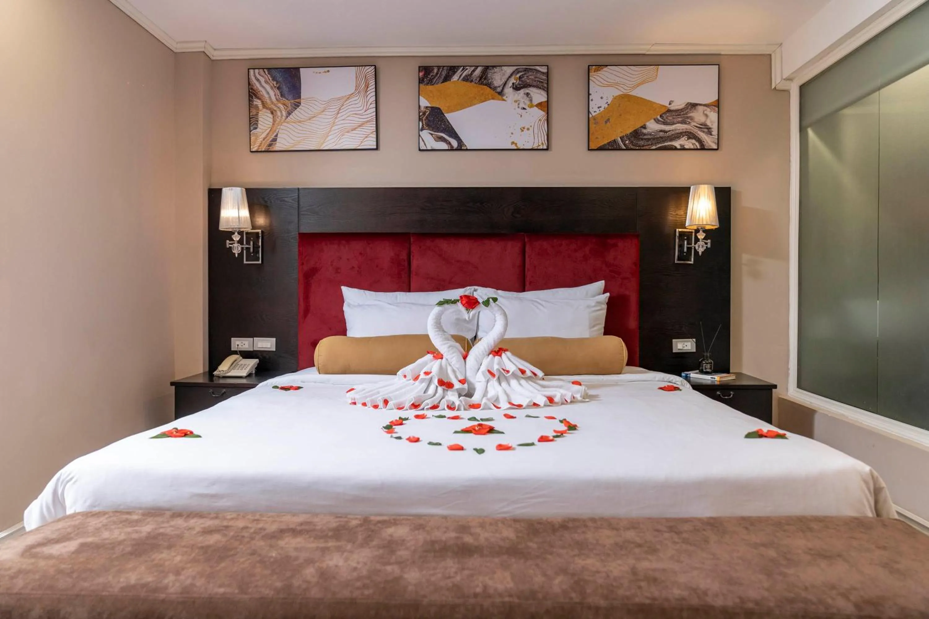 Bed in Beryl Charm Hotel and Spa