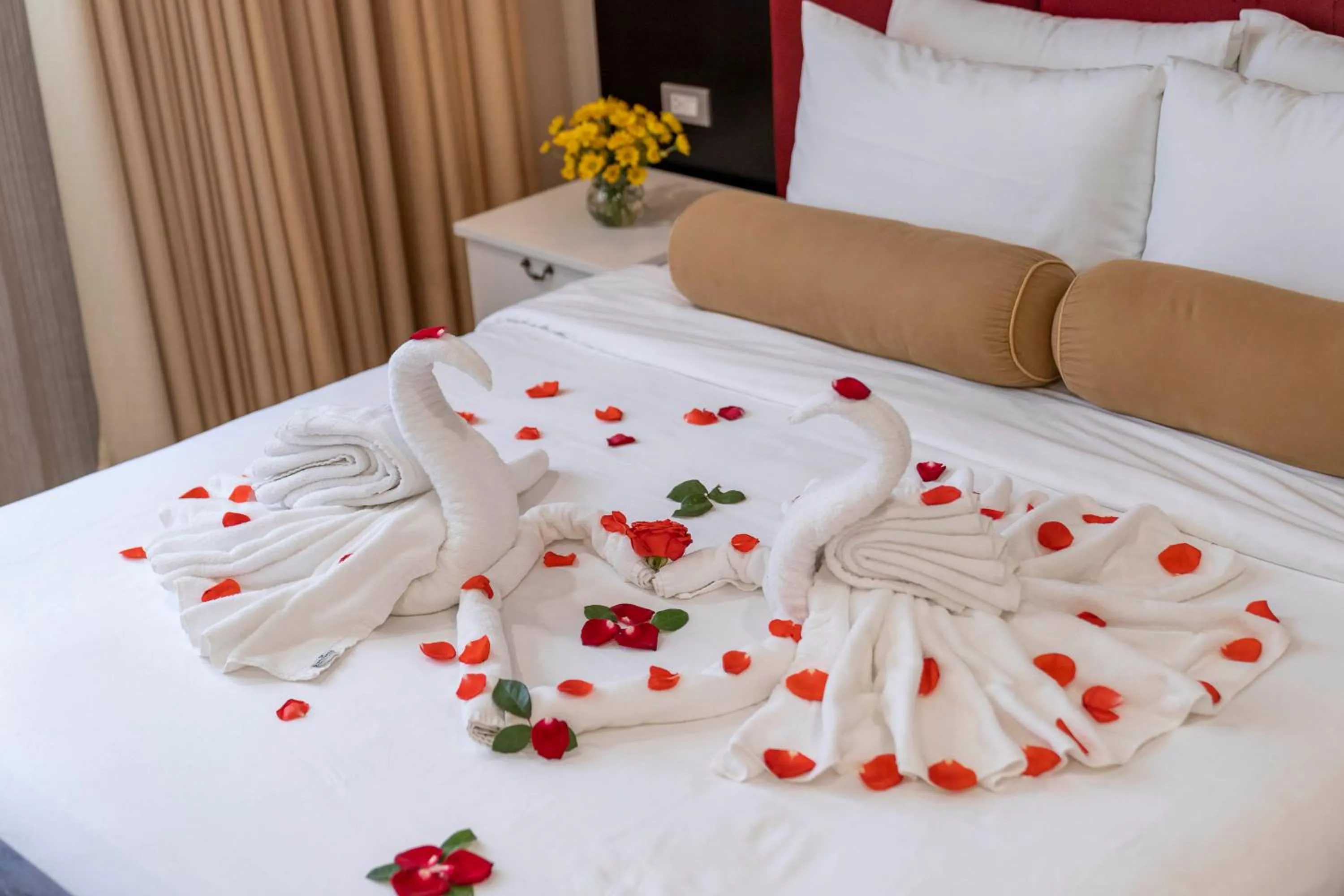 Bed in Beryl Charm Hotel and Spa