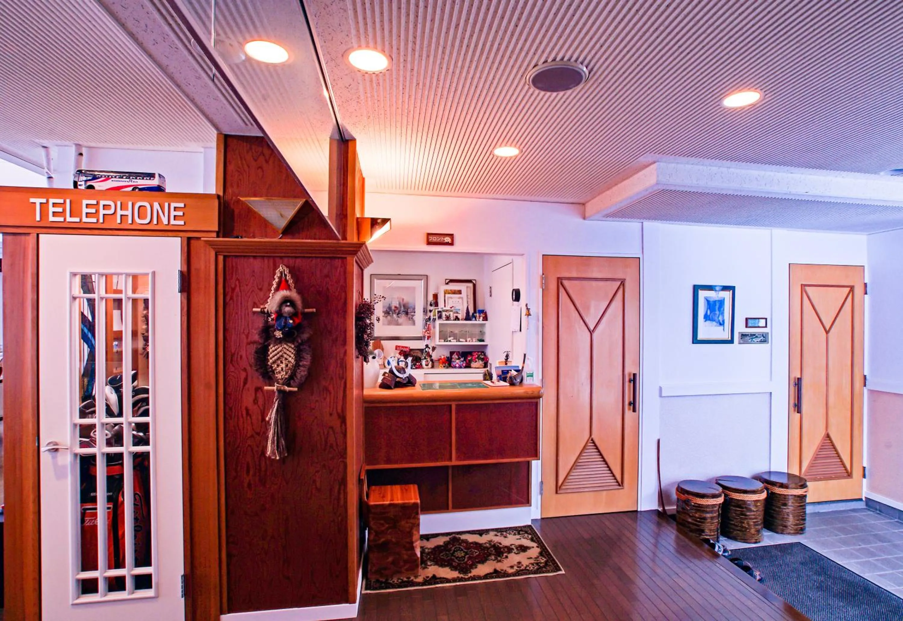 Lobby or reception in Pension Entre - deux - Mers