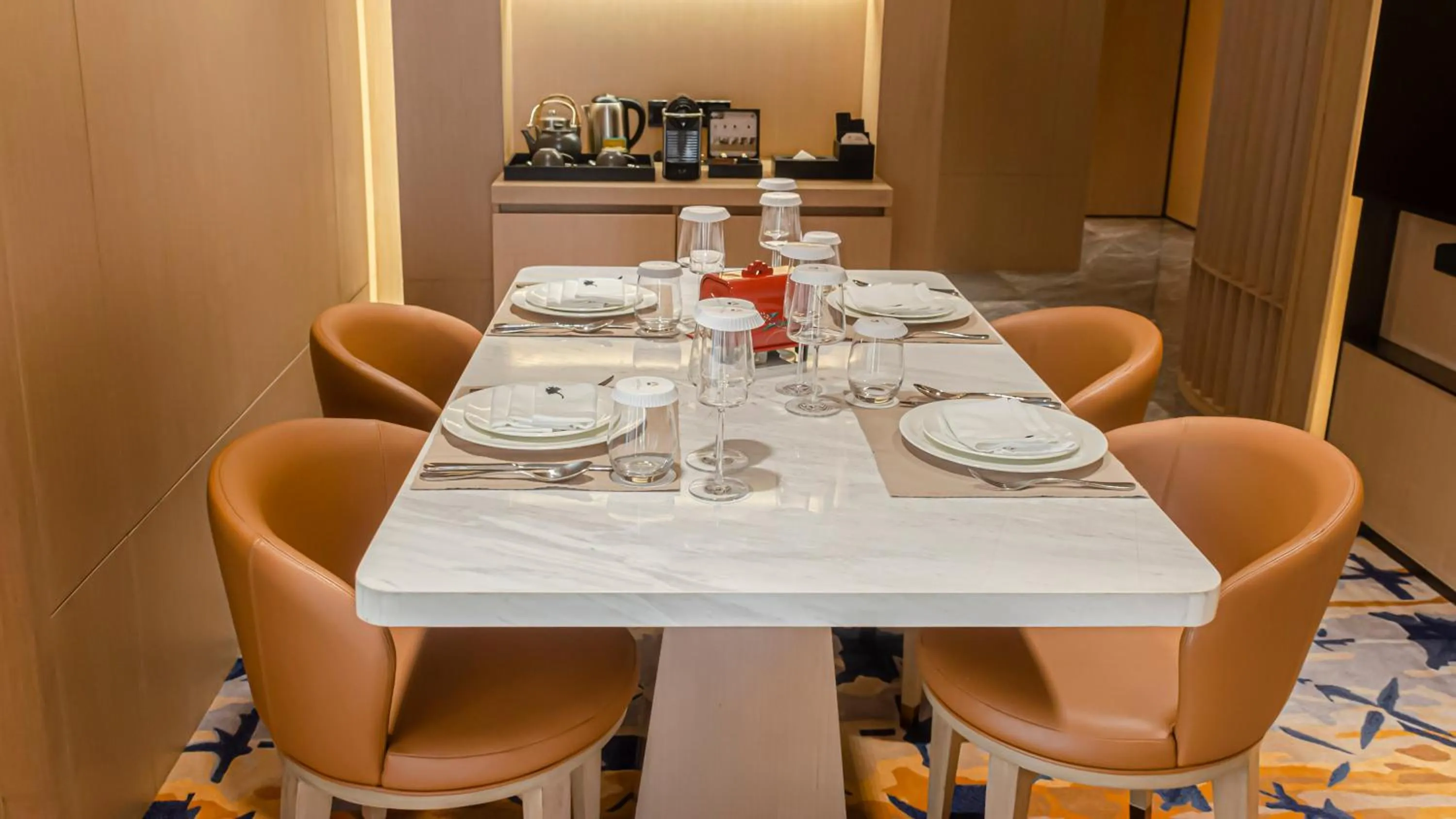 Dining area in Hotel Okura Manila at Newport World Resorts