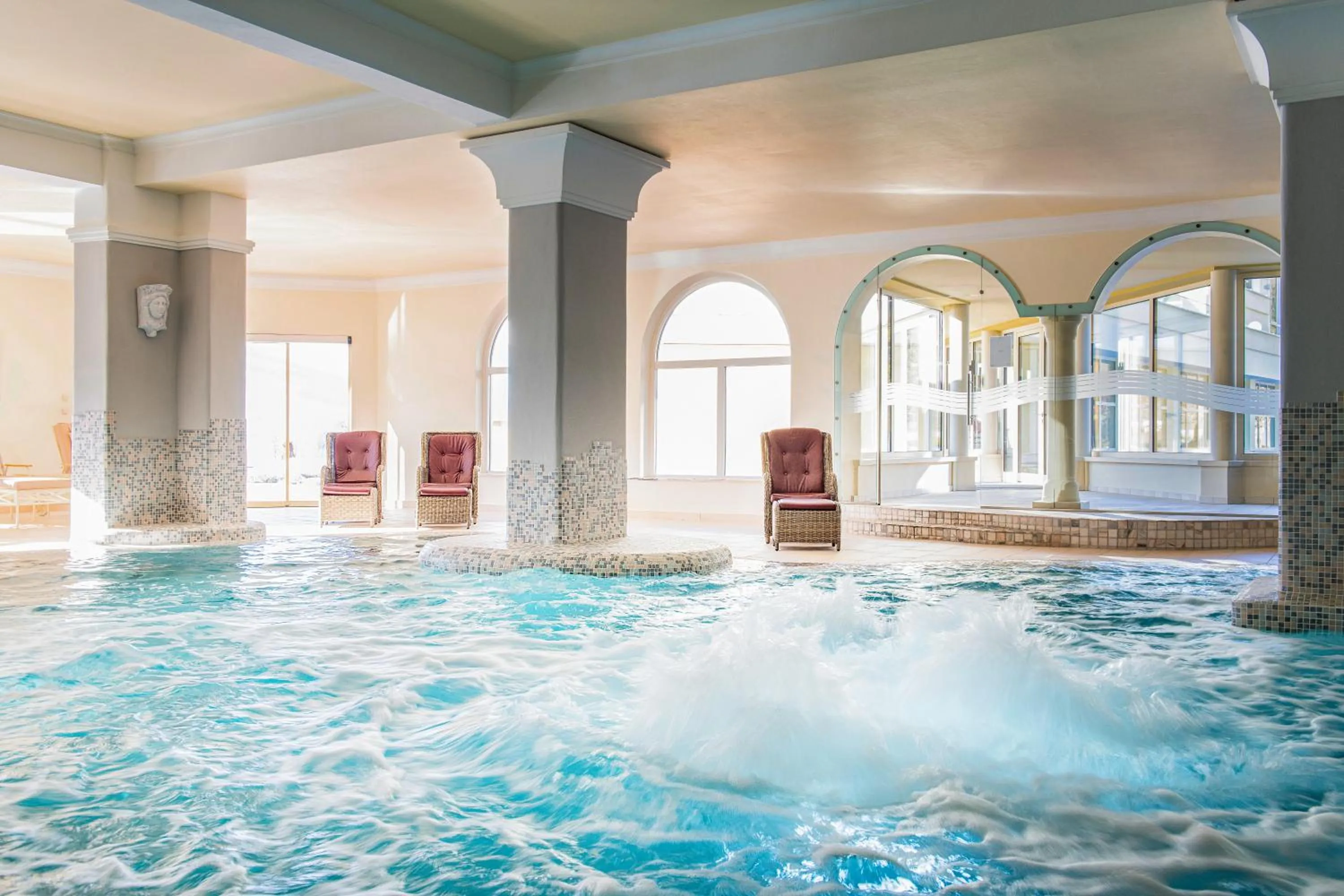 Swimming pool in Hotel Seehof