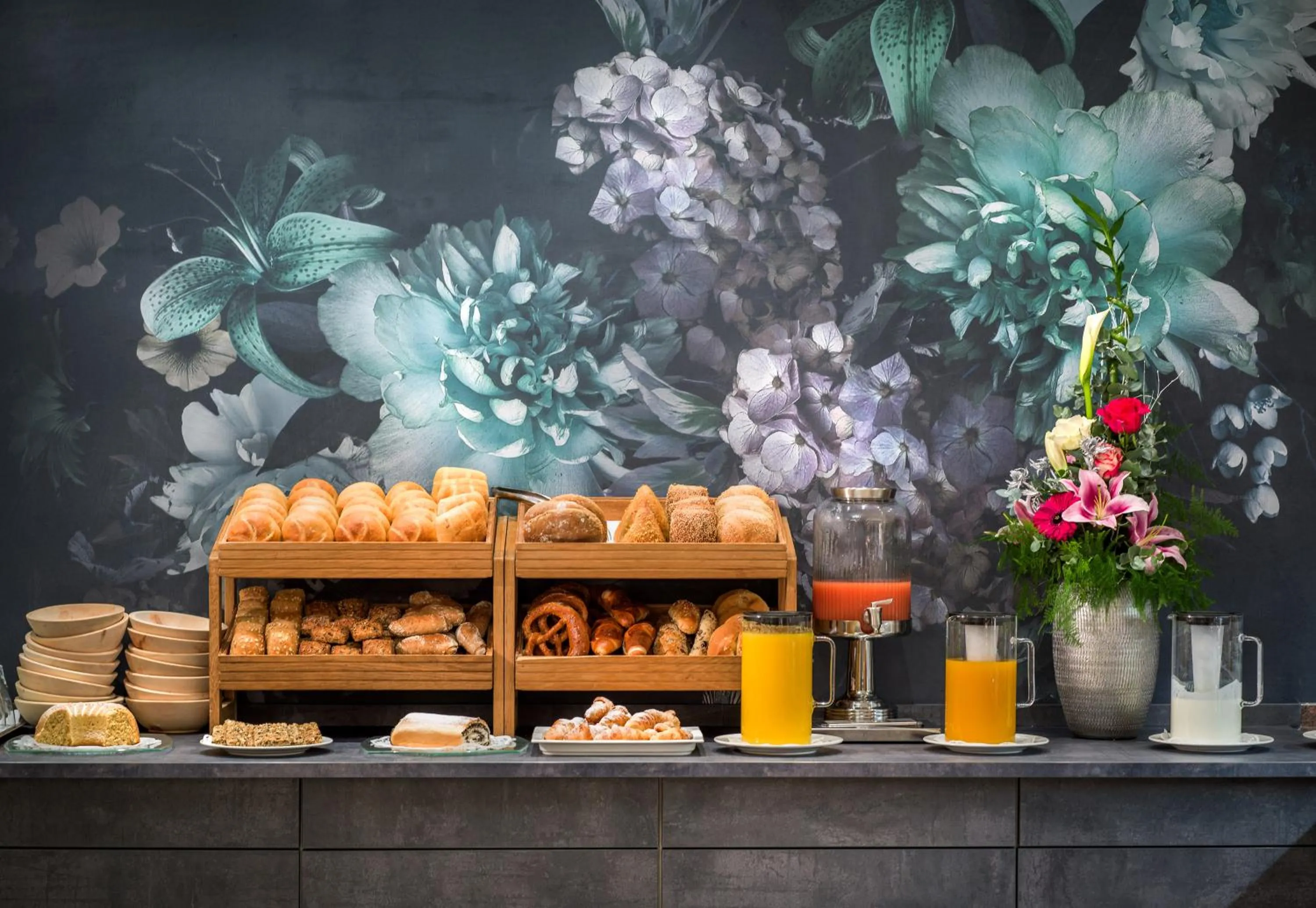 Buffet breakfast in Hotel Seehof