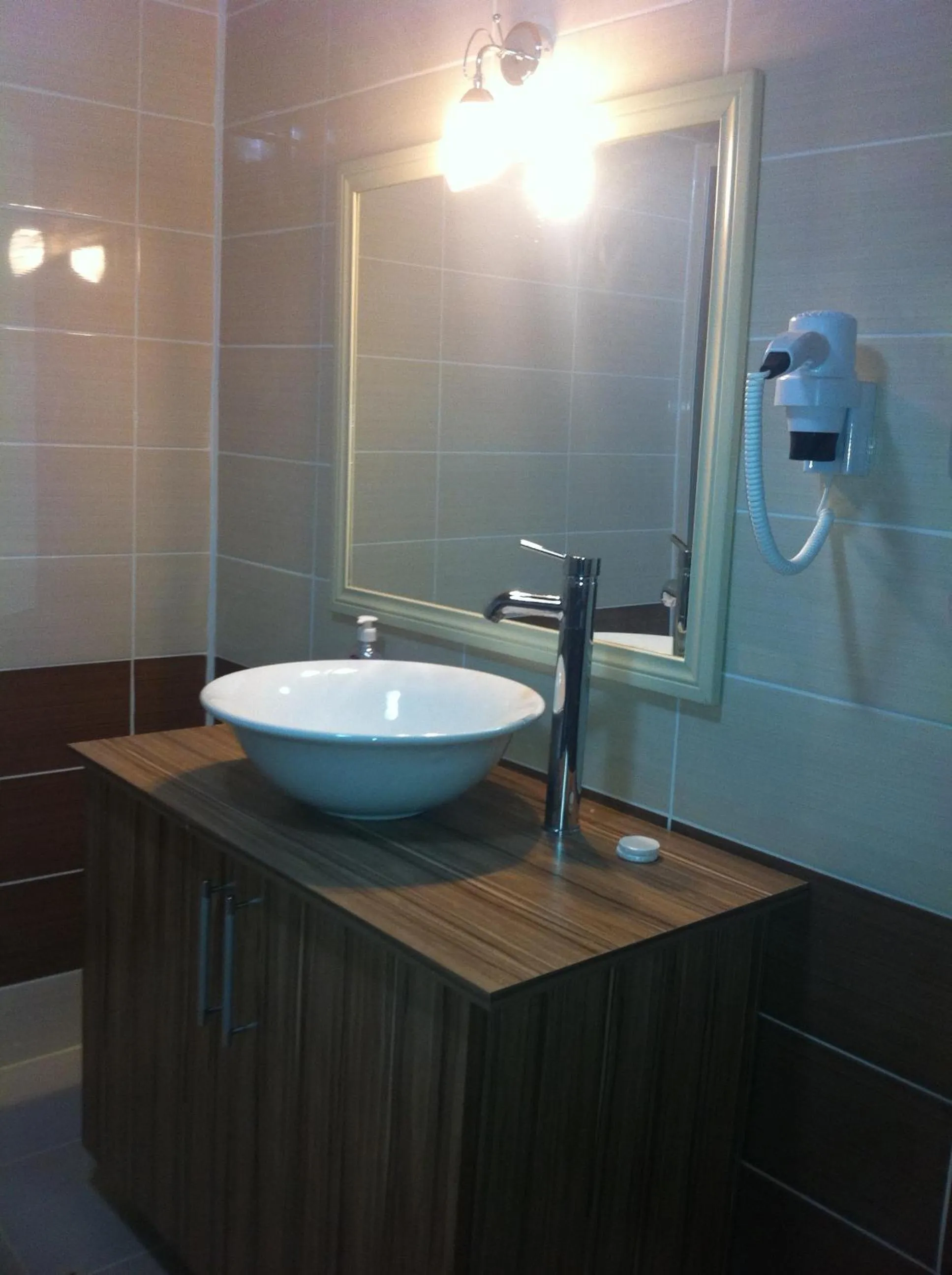 Bathroom in TJ's Hotel