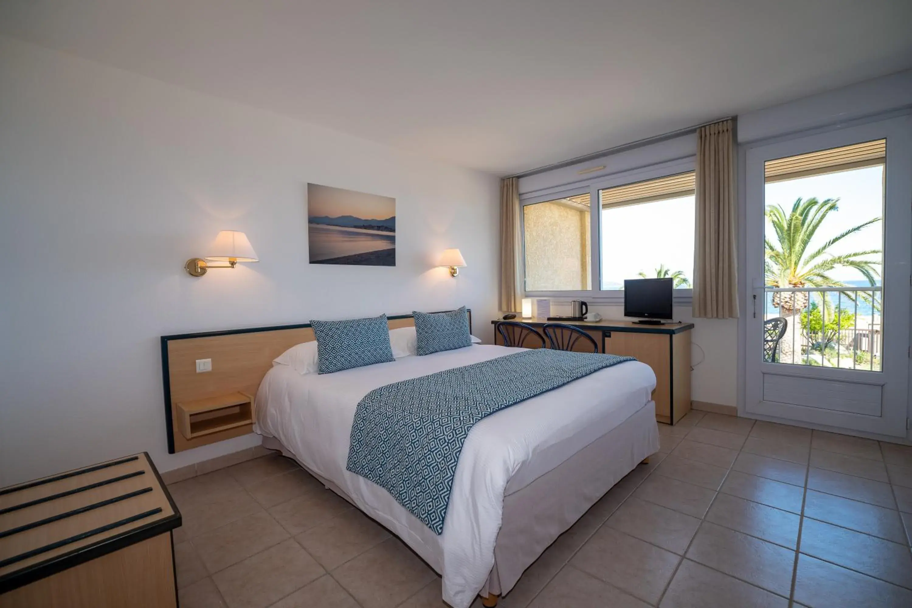 Double Room with Balcony (2 Adults + 1 Child) in Hotel Les Galets Double Room with Balcony (2 Adults + 1 Child) in Hotel Les Galets