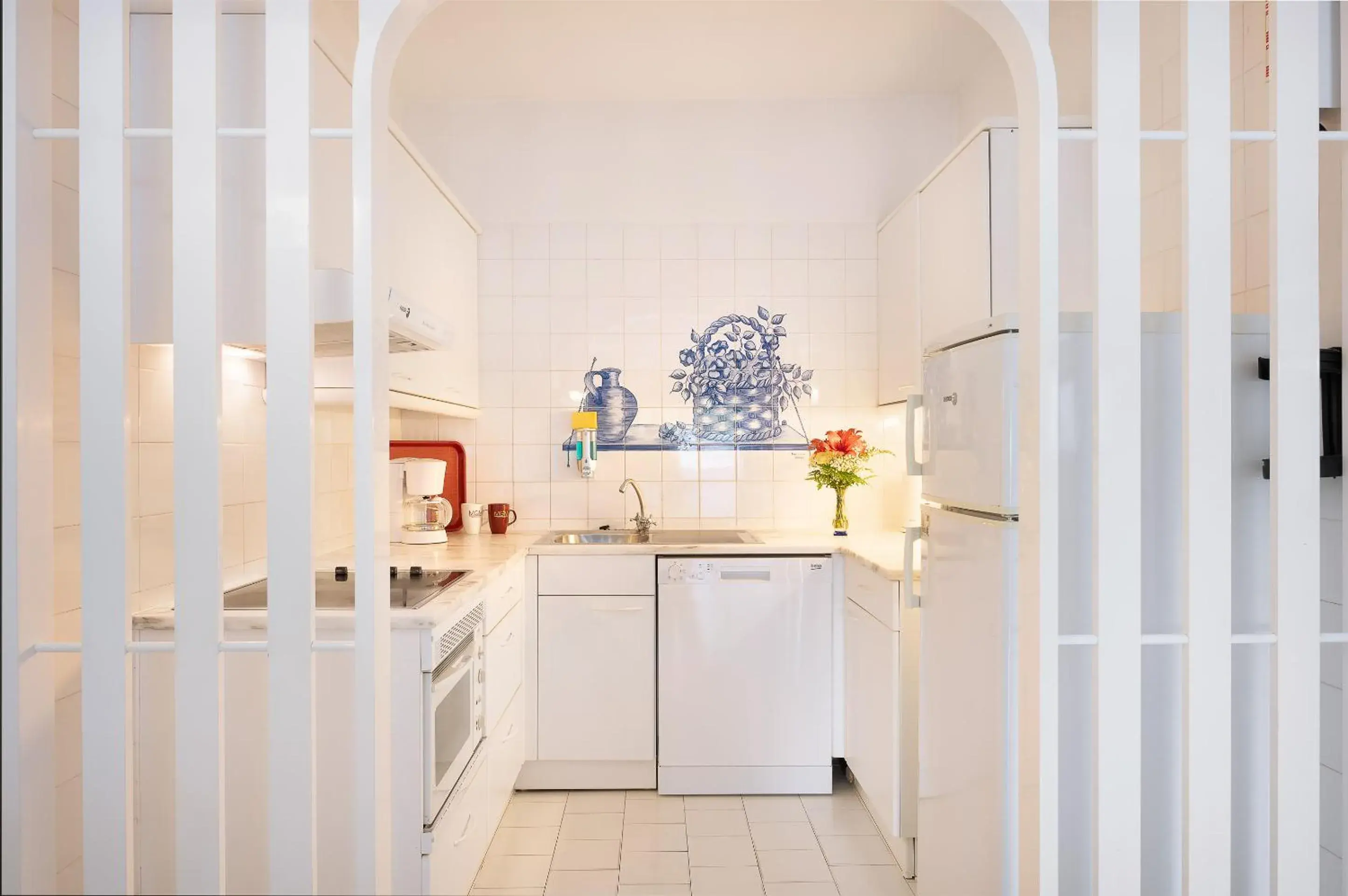 Kitchen or kitchenette in Grand Muthu Oura View Beach Club Kitchen or kitchenette in Grand Muthu Oura View Beach Club