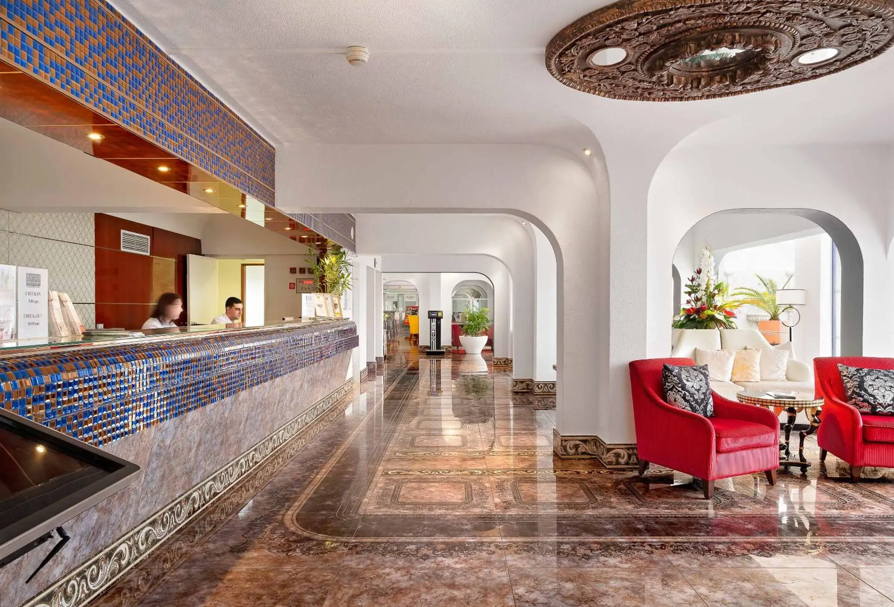 Lobby or reception in Grand Muthu Oura View Beach Club Lobby or reception in Grand Muthu Oura View Beach Club