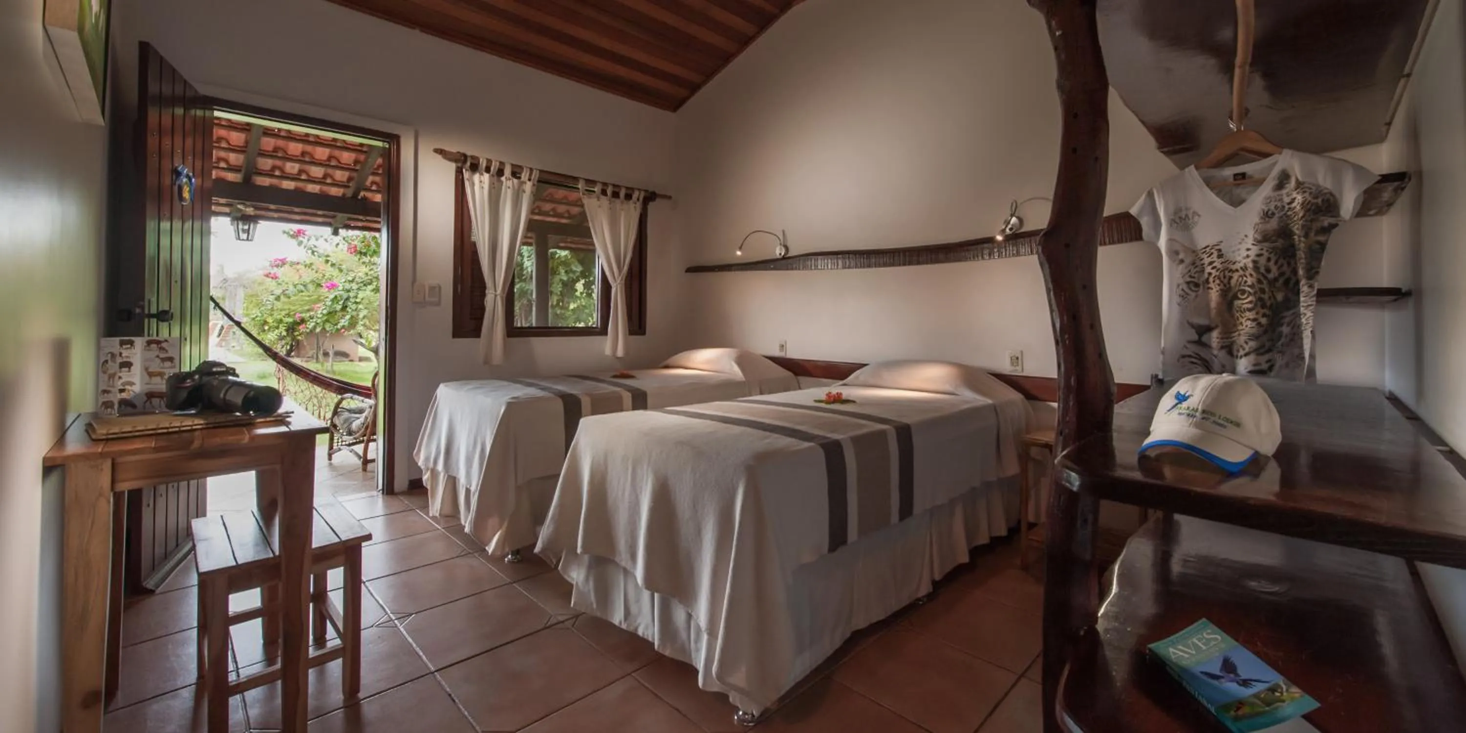 Bedroom, Bed in Pousada Araras Pantanal Eco Lodge