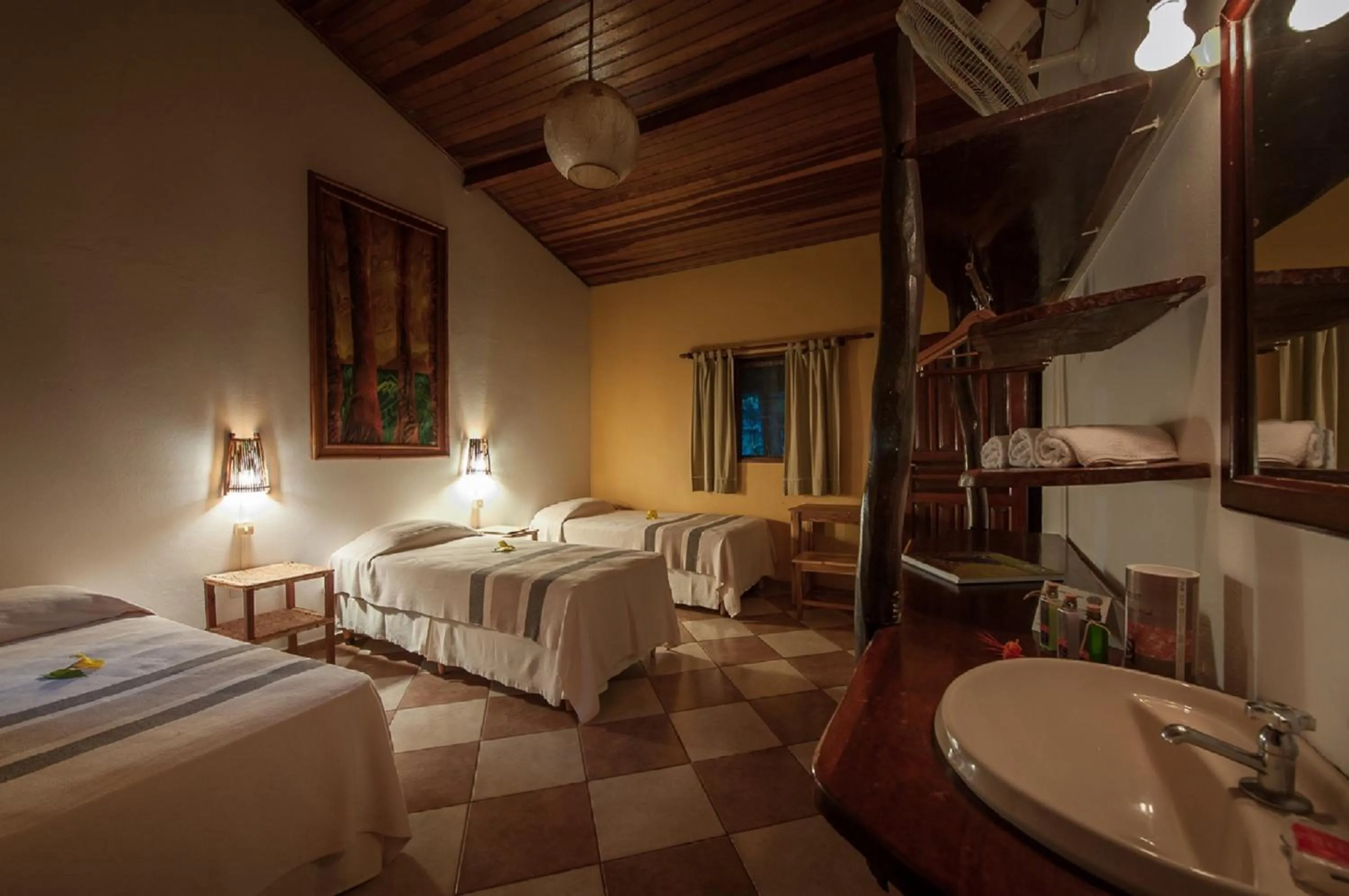 Bed in Pousada Araras Pantanal Eco Lodge