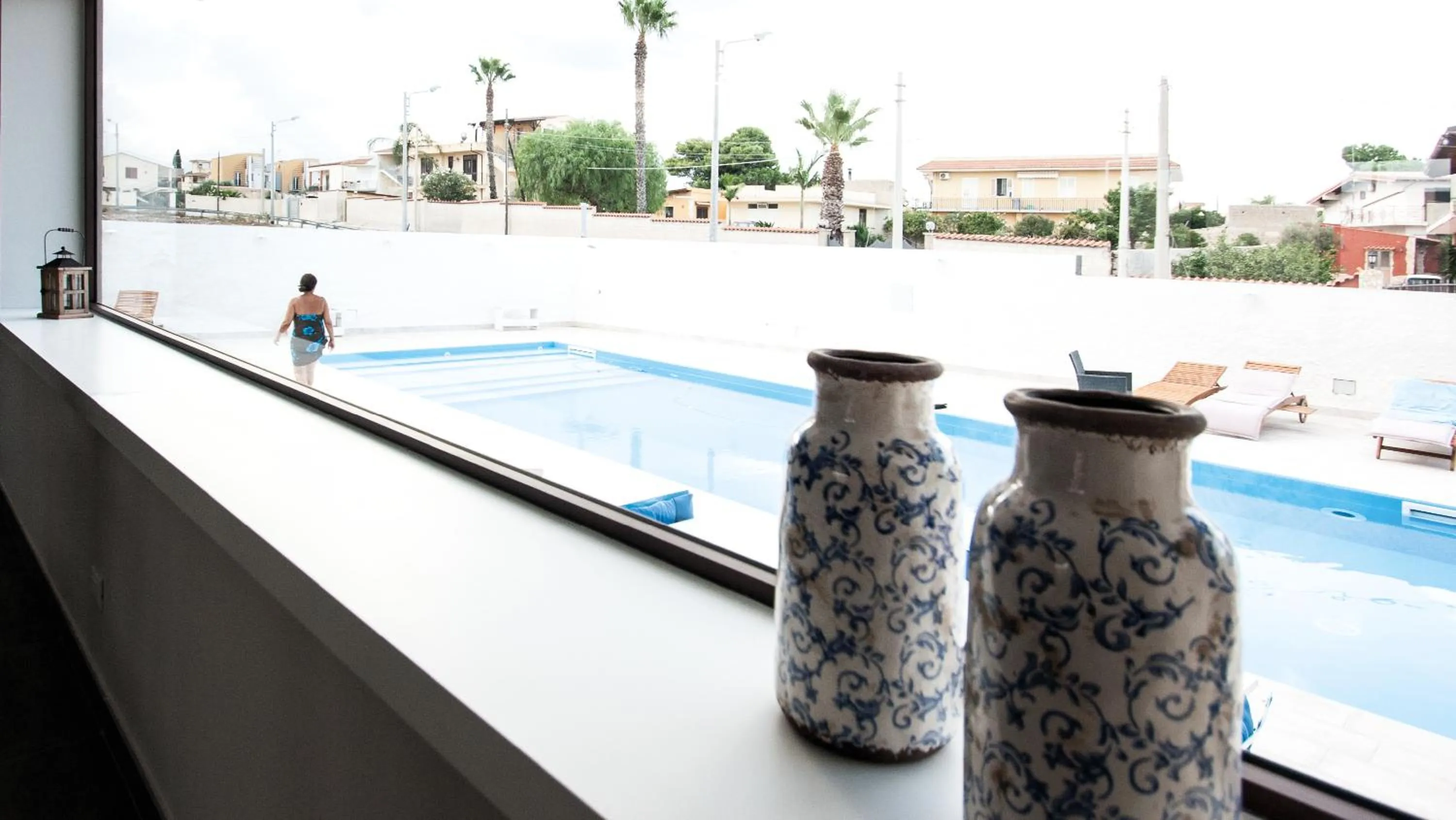 Pool view in Amada Hotel Siracusa