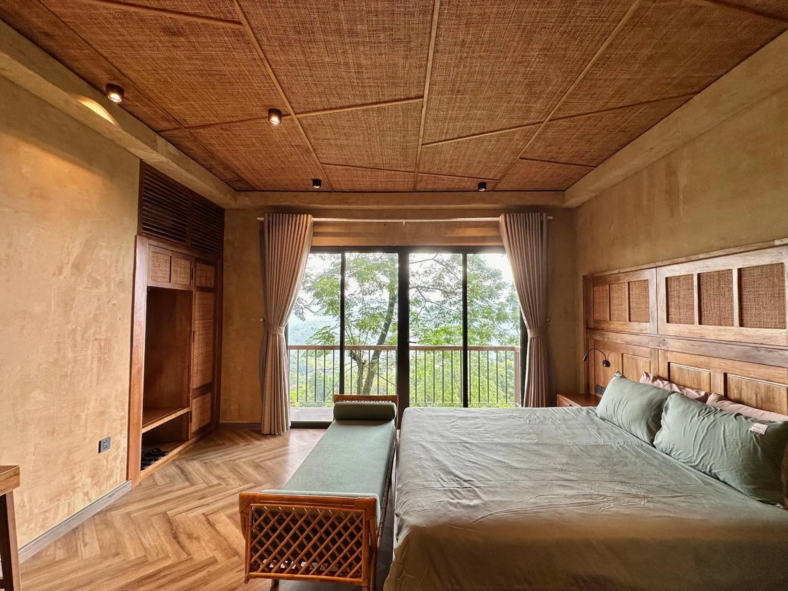 Bedroom, Bed in Pu Luong Eco Garden