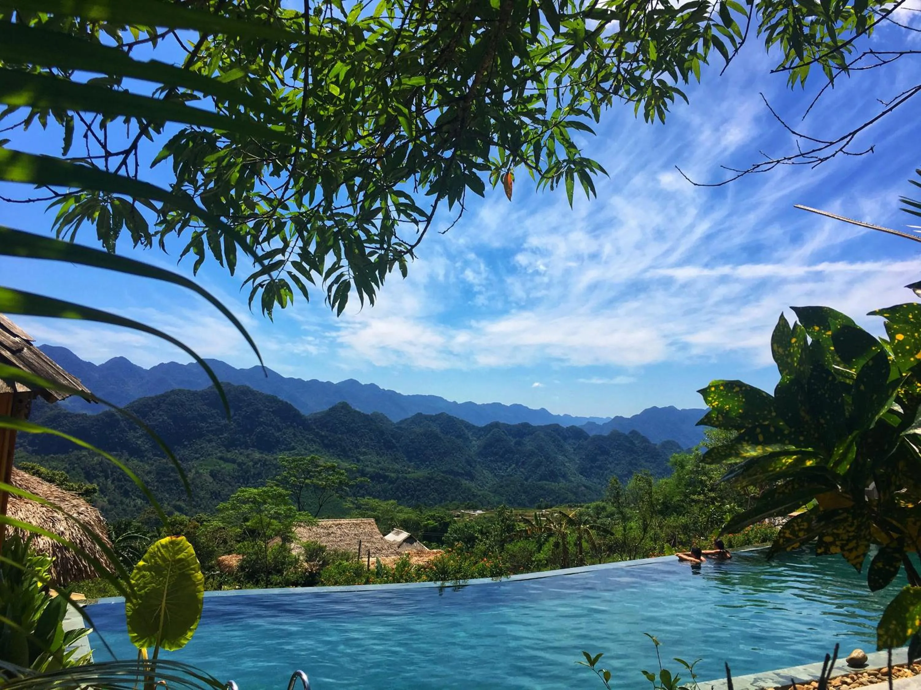 Pool view in Pu Luong Eco Garden