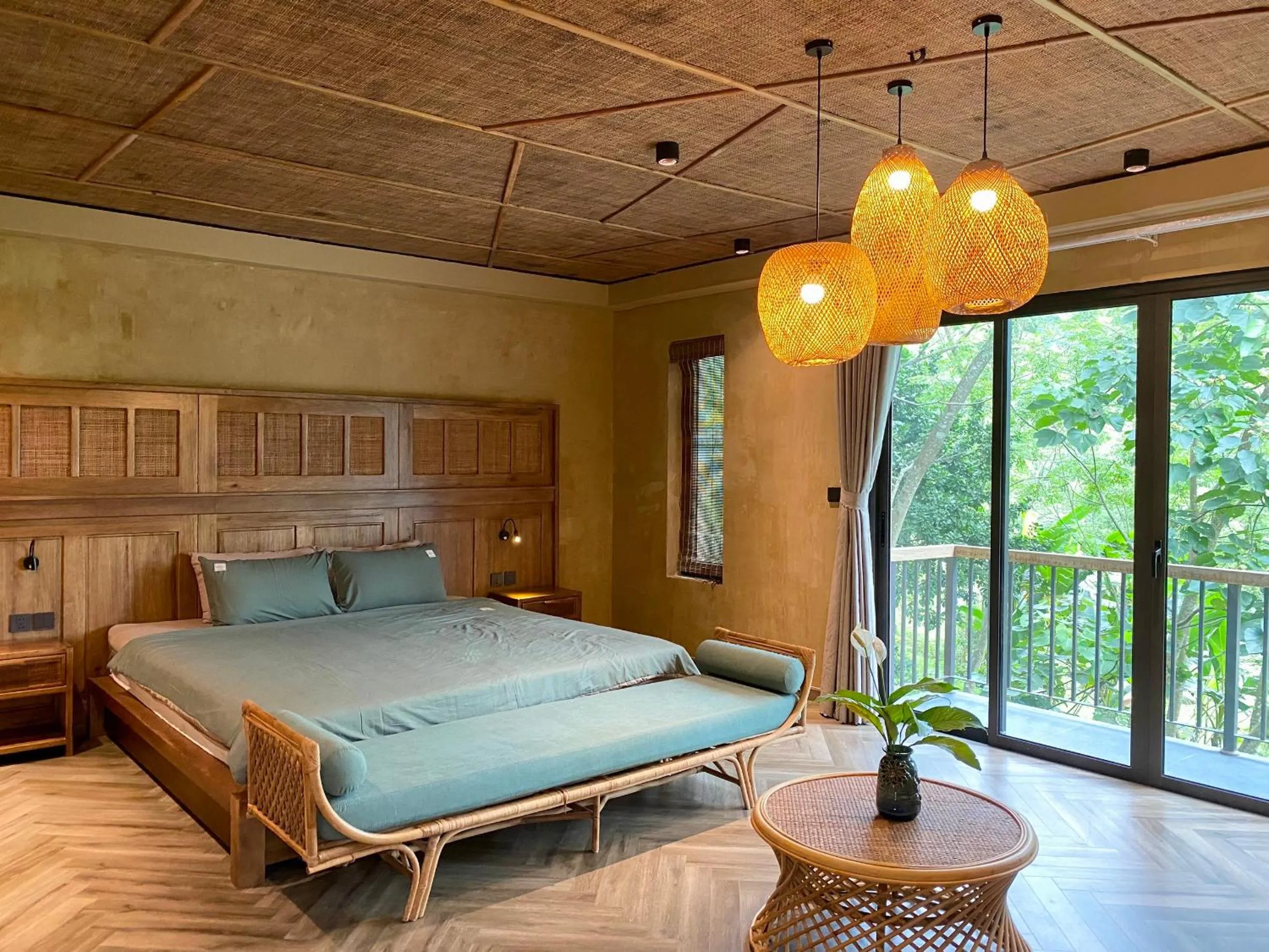 Bedroom, Bed in Pu Luong Eco Garden