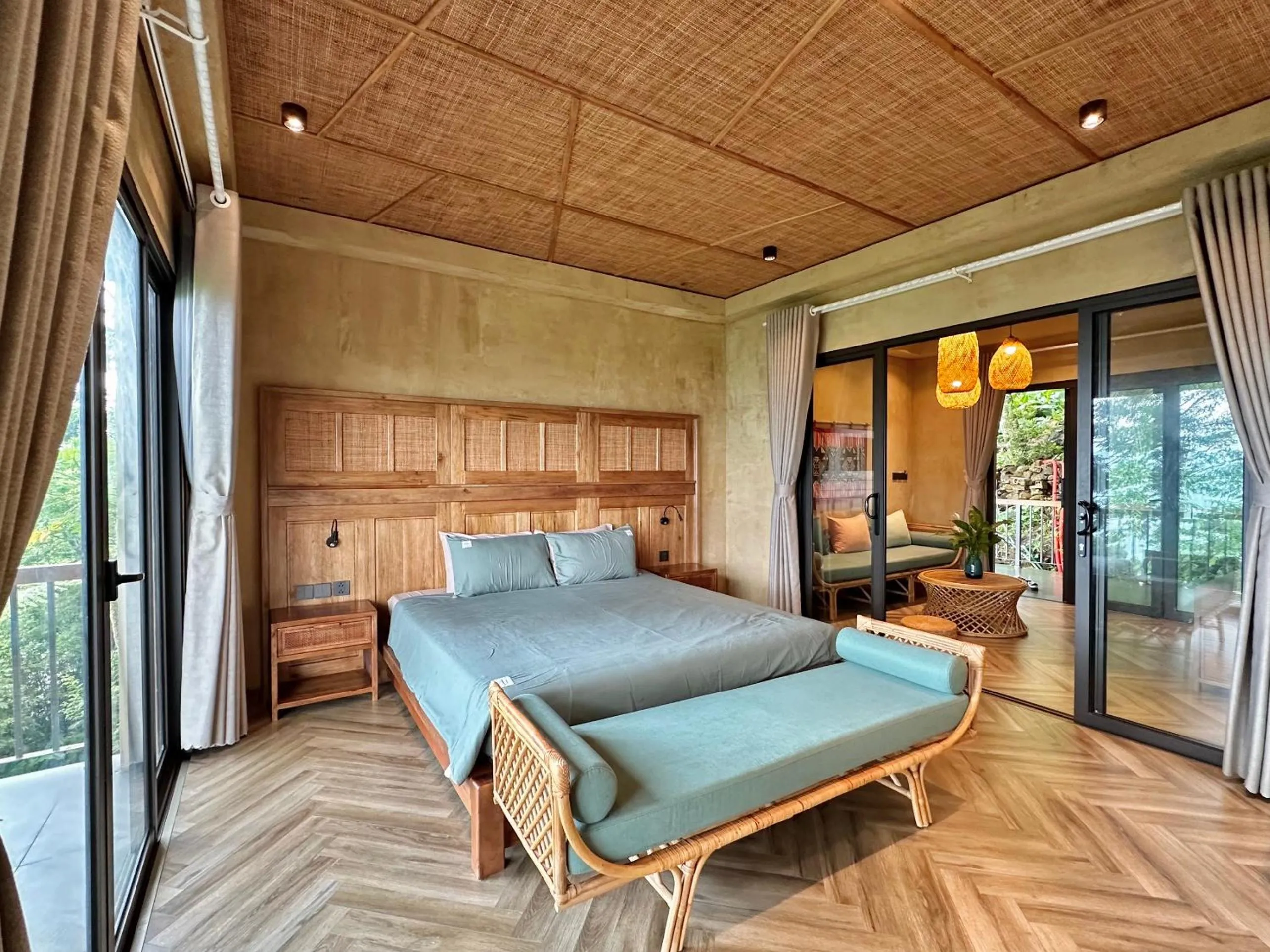 Bedroom, Bed in Pu Luong Eco Garden
