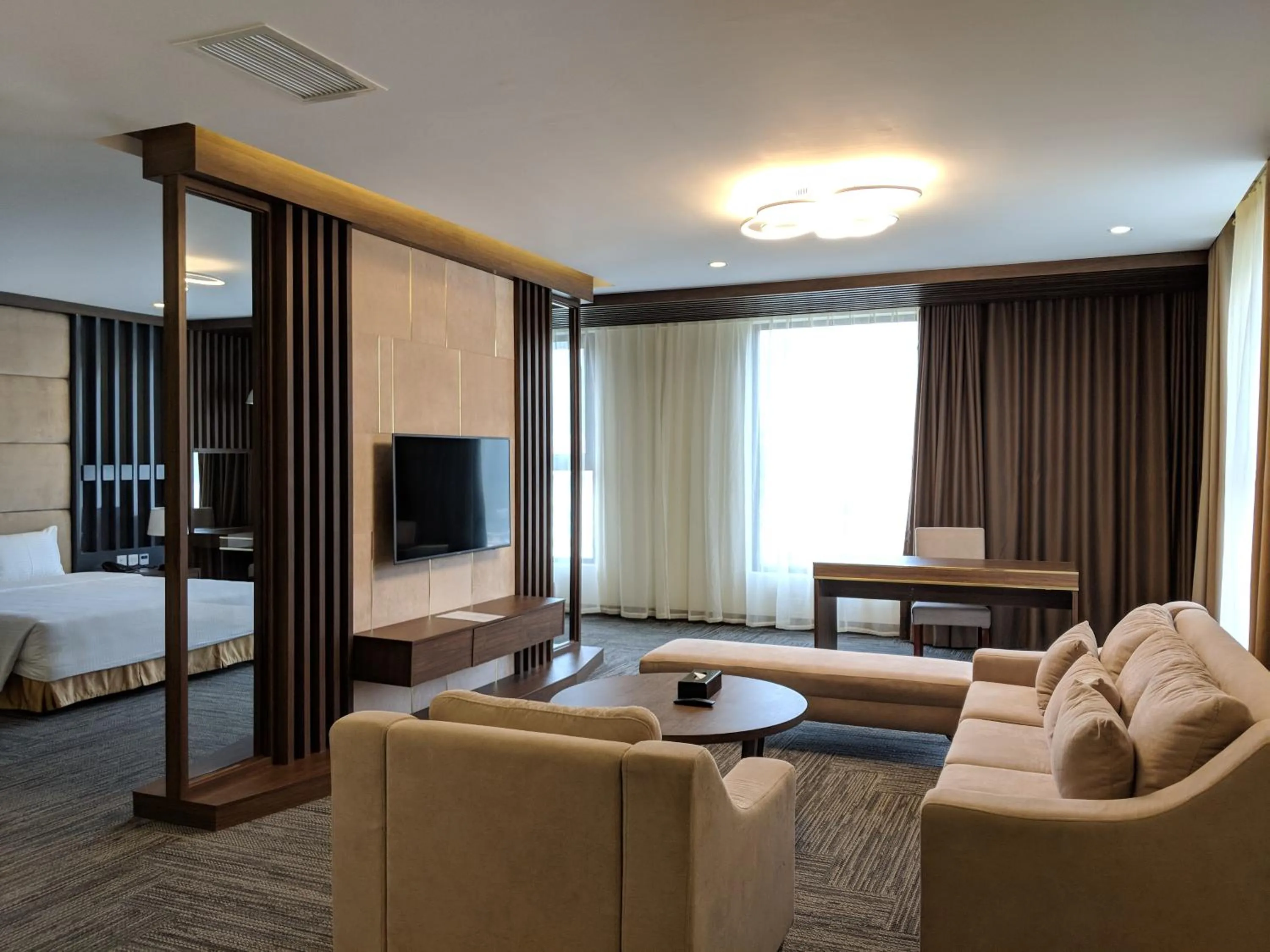 Living room, Bed in Muong Thanh Luxury Son La